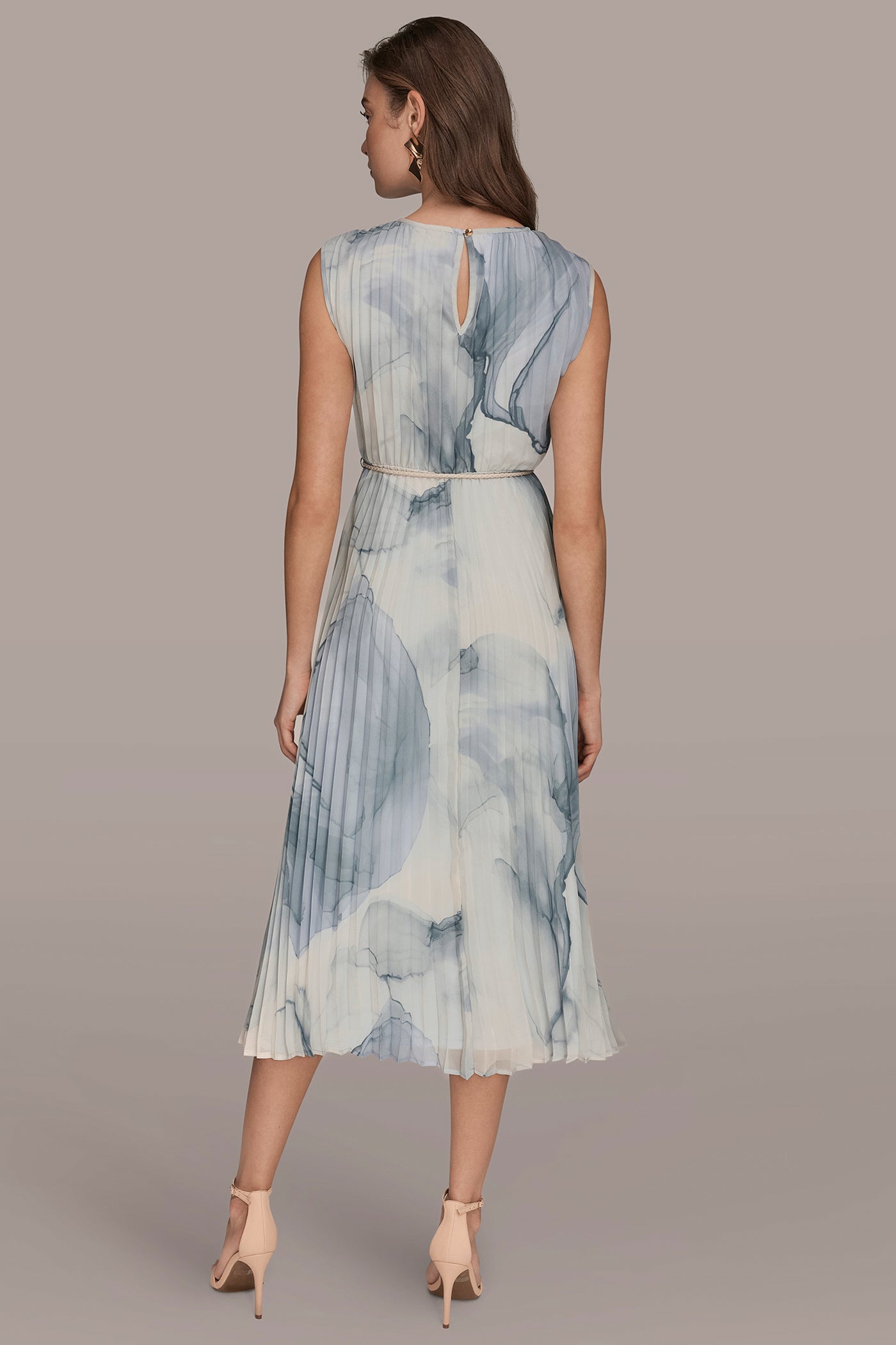 CHIFFON FLORAL SLEEVELESS MIDI DRESS | View 2 | Dresses & Jumpsuits