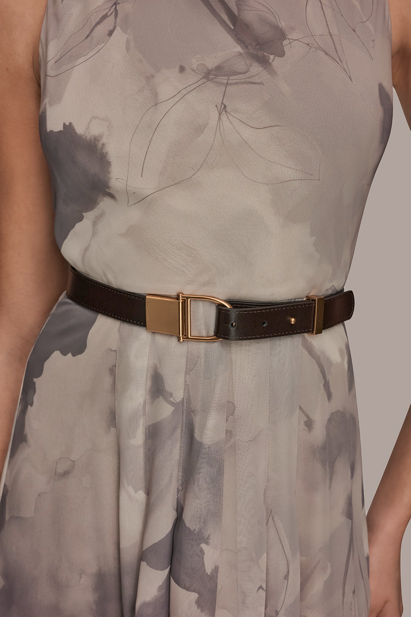 SLEEVELESS BELTED COWL NECK MAXI VIEW 5 | Dresses & Jumpsuits