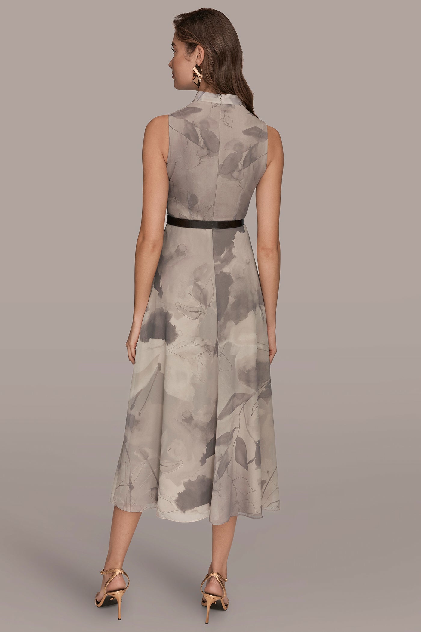 SLEEVELESS BELTED COWL NECK MAXI | View 2 | Dresses & Jumpsuits