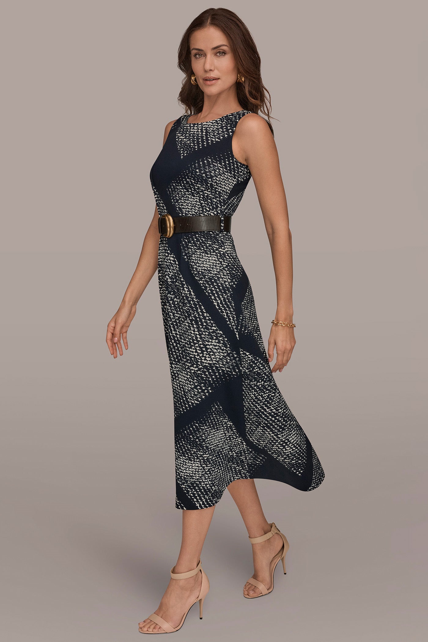 donna karan a line dress Donna Karan New York Women's A-Line Boat Neck Dress - Umbria
