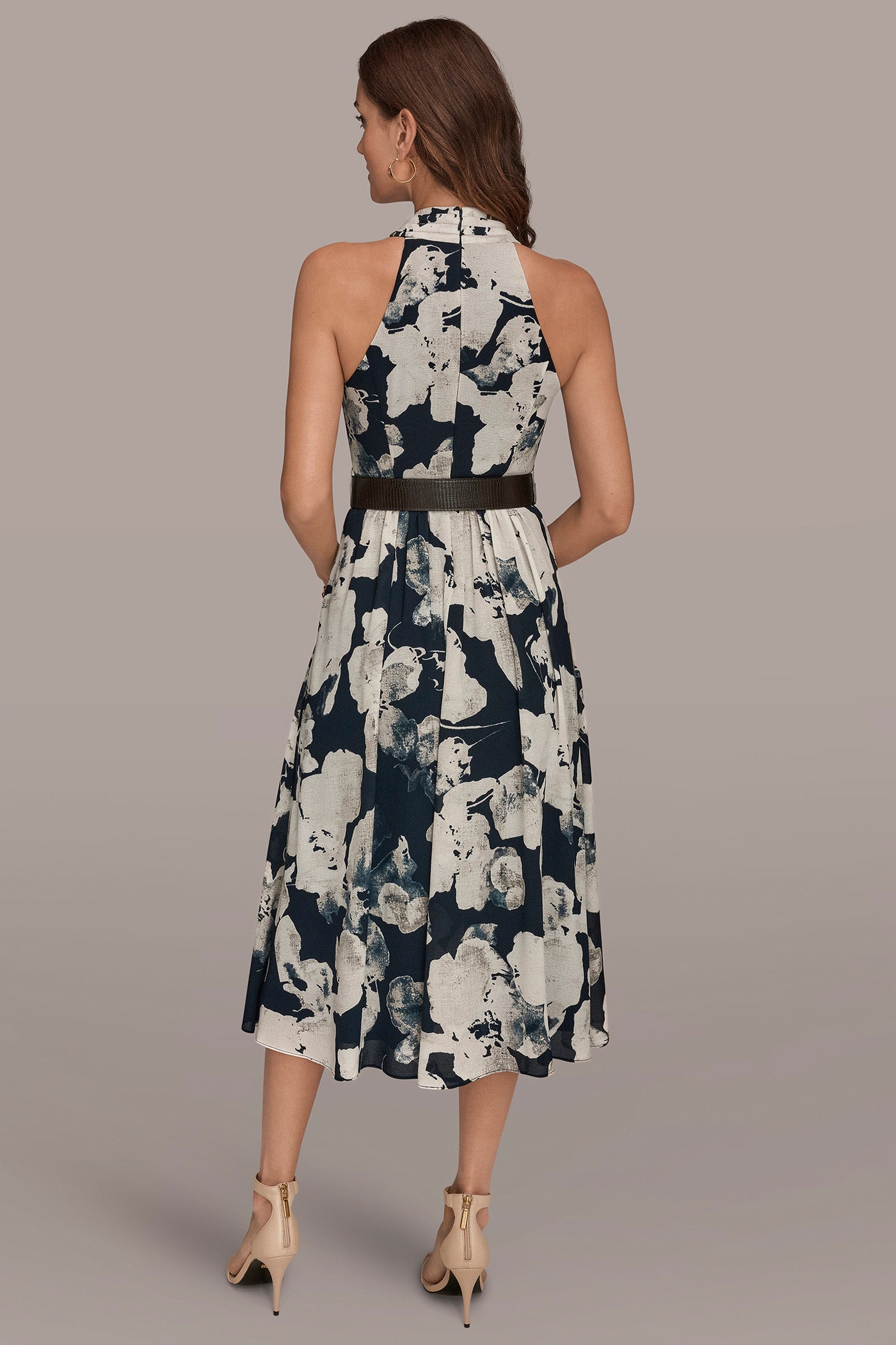 HALTER NECK FLORAL A LINE MIDI | View 2 | Dresses & Jumpsuits