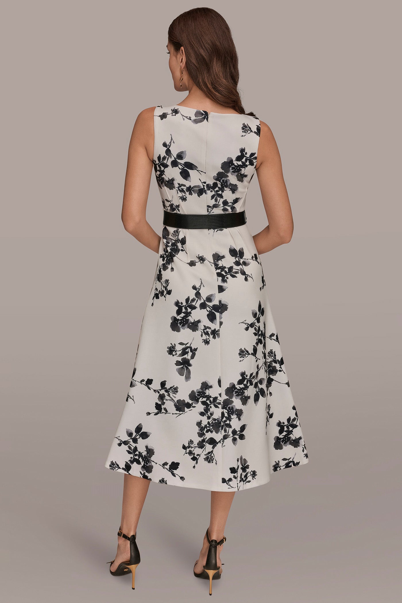 SLEEVELESS FLORAL A-LINE DRESS | View 2 | New Dresses