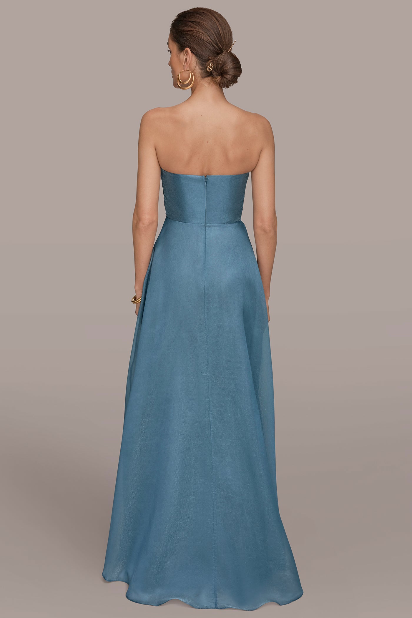 Strapless Ruffle A Line Gown | Gown | Donna Karan Strapless Ruffle A Line Gown | Gown | Donna Karan