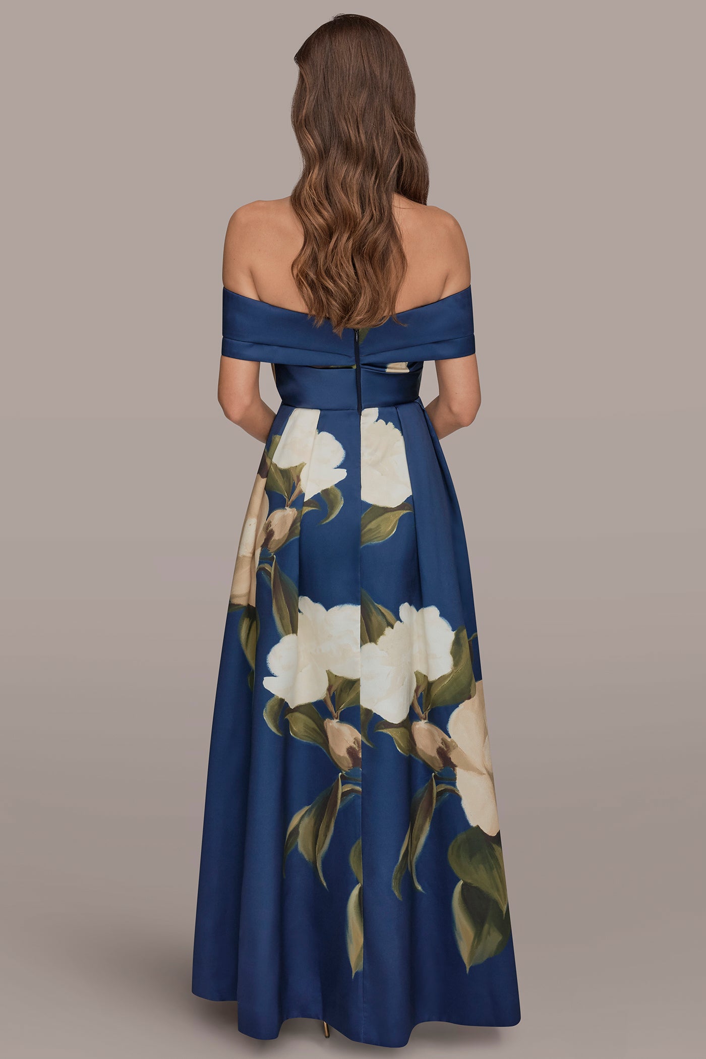 Donna Karan Women's Off-The-Shoulder Ball Gown Dress - Ink Multi Donna Karan Women's Off-The-Shoulder Ball Gown Dress - Ink Multi