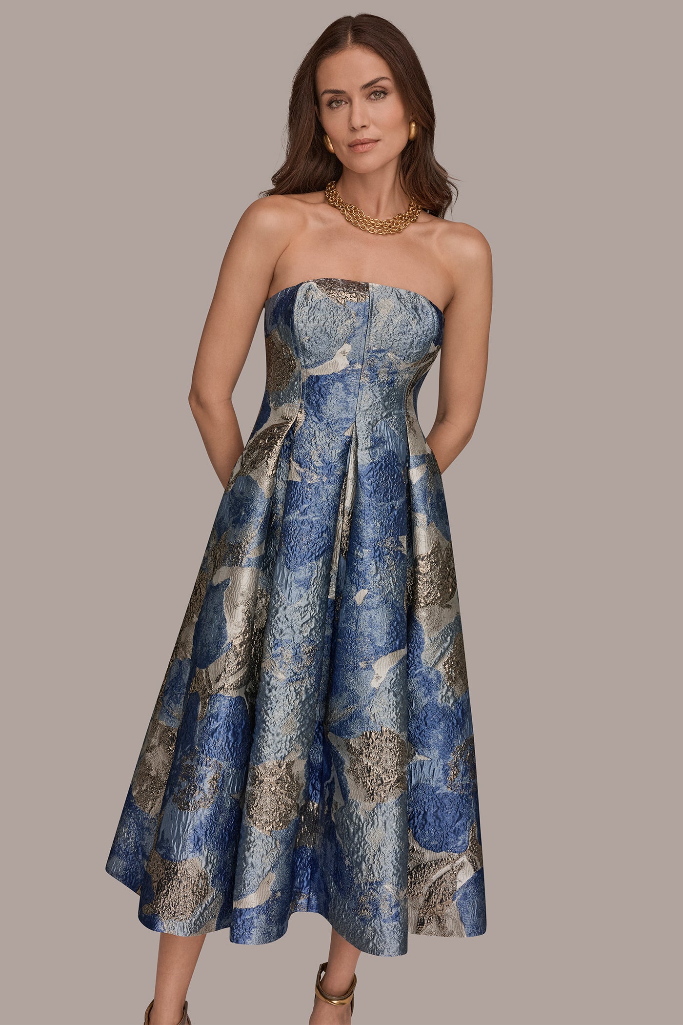 make a move black satin floral jacquard strapless midi dress Lulus | Dresses | New Make A Move Black Satin Floral Jacquard Strapless Midi Dress From Lulus