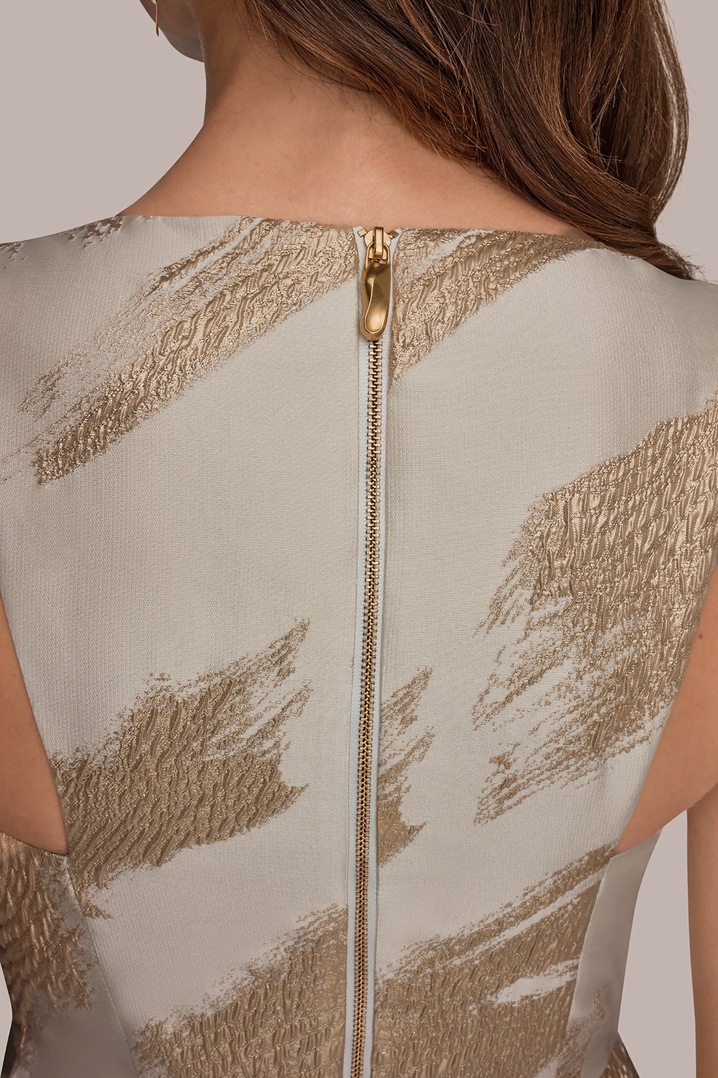 BRUSHSTROKE JACQUARD HIGH-LOW BALL GOWN VIEW 5 | New Dresses