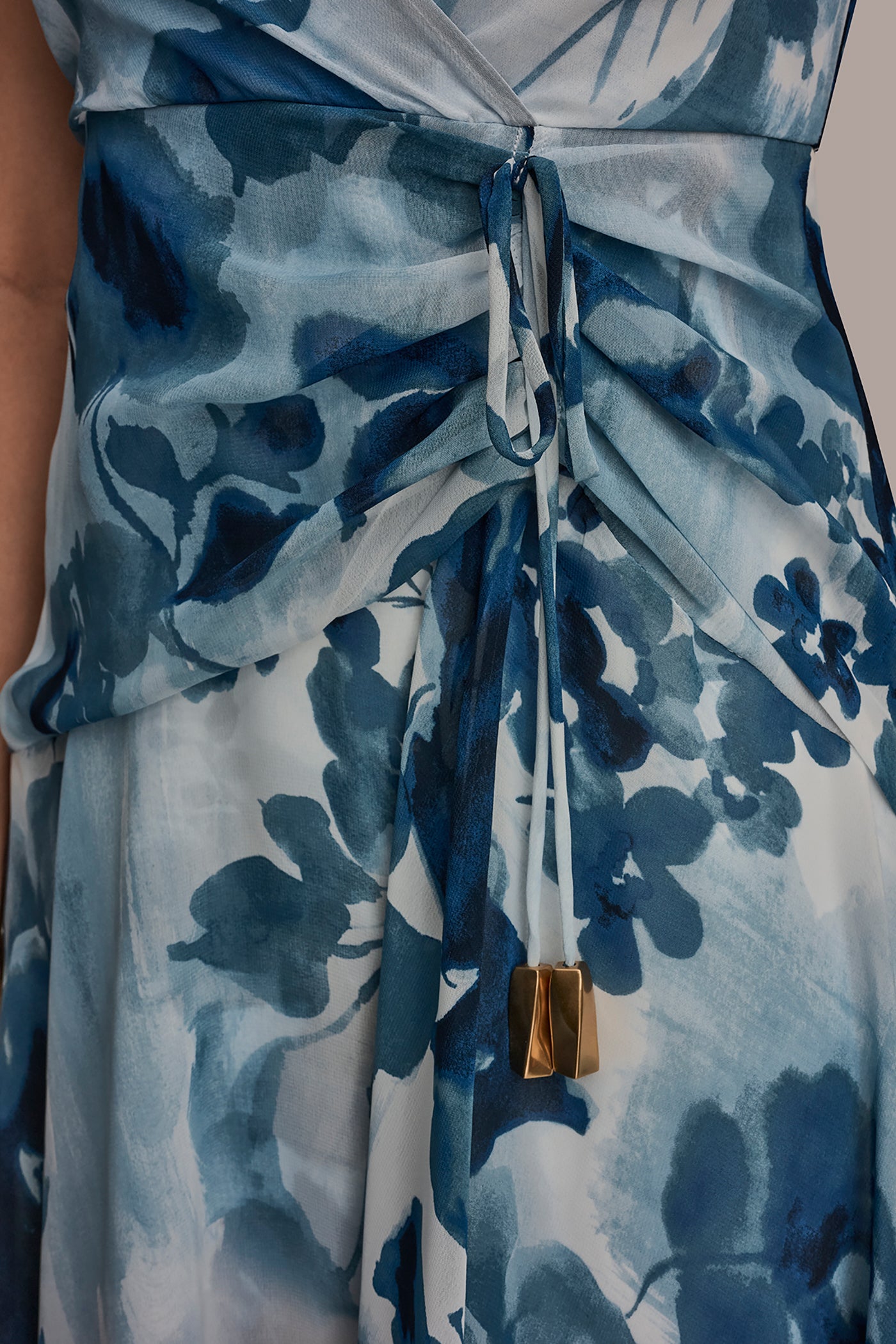 FLORAL FAUX WRAP A-LINE MIDI VIEW 6 | Dresses & Jumpsuits