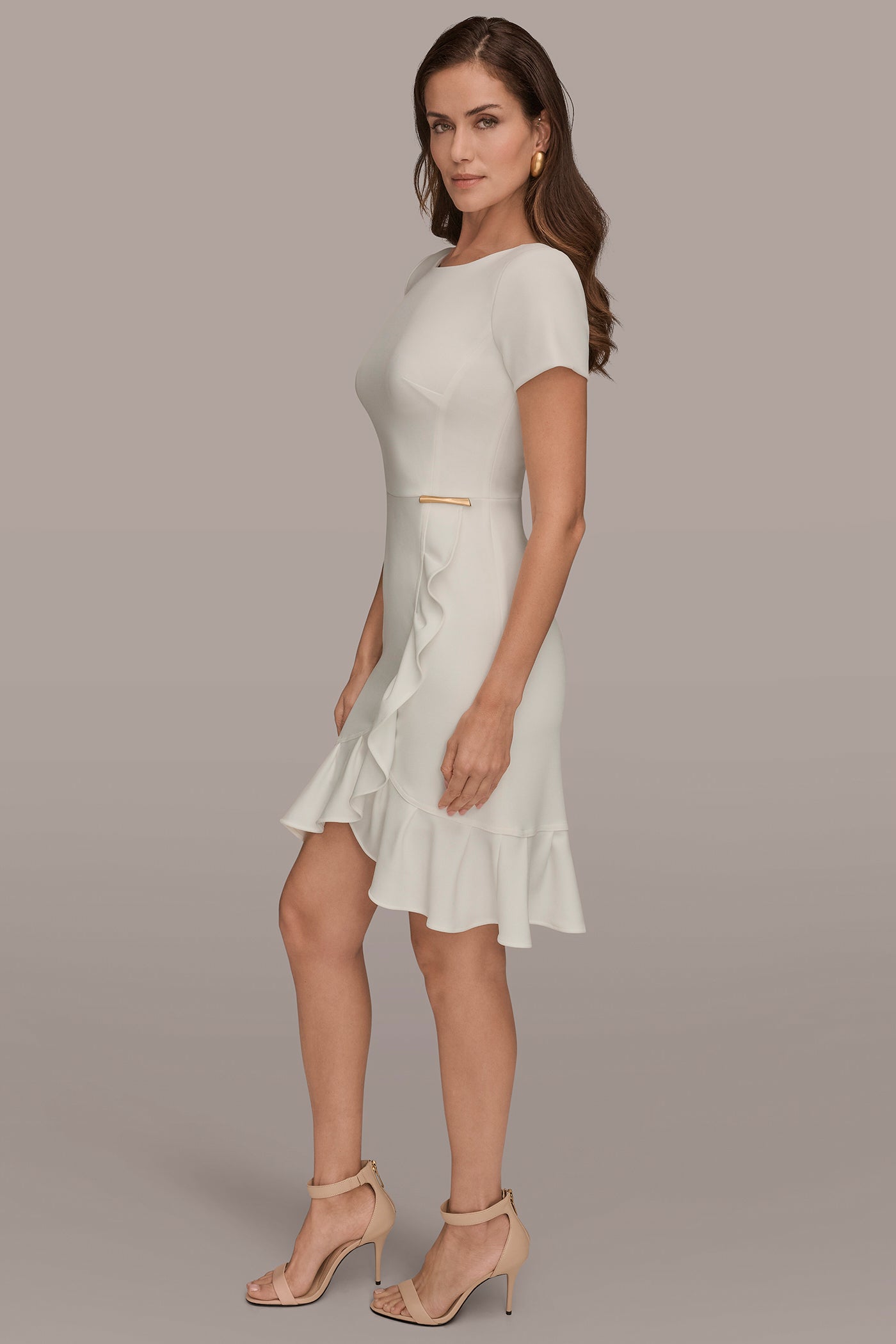 RUFFLE SHEATH DRESS VIEW 3 | Dresses & Jumpsuits