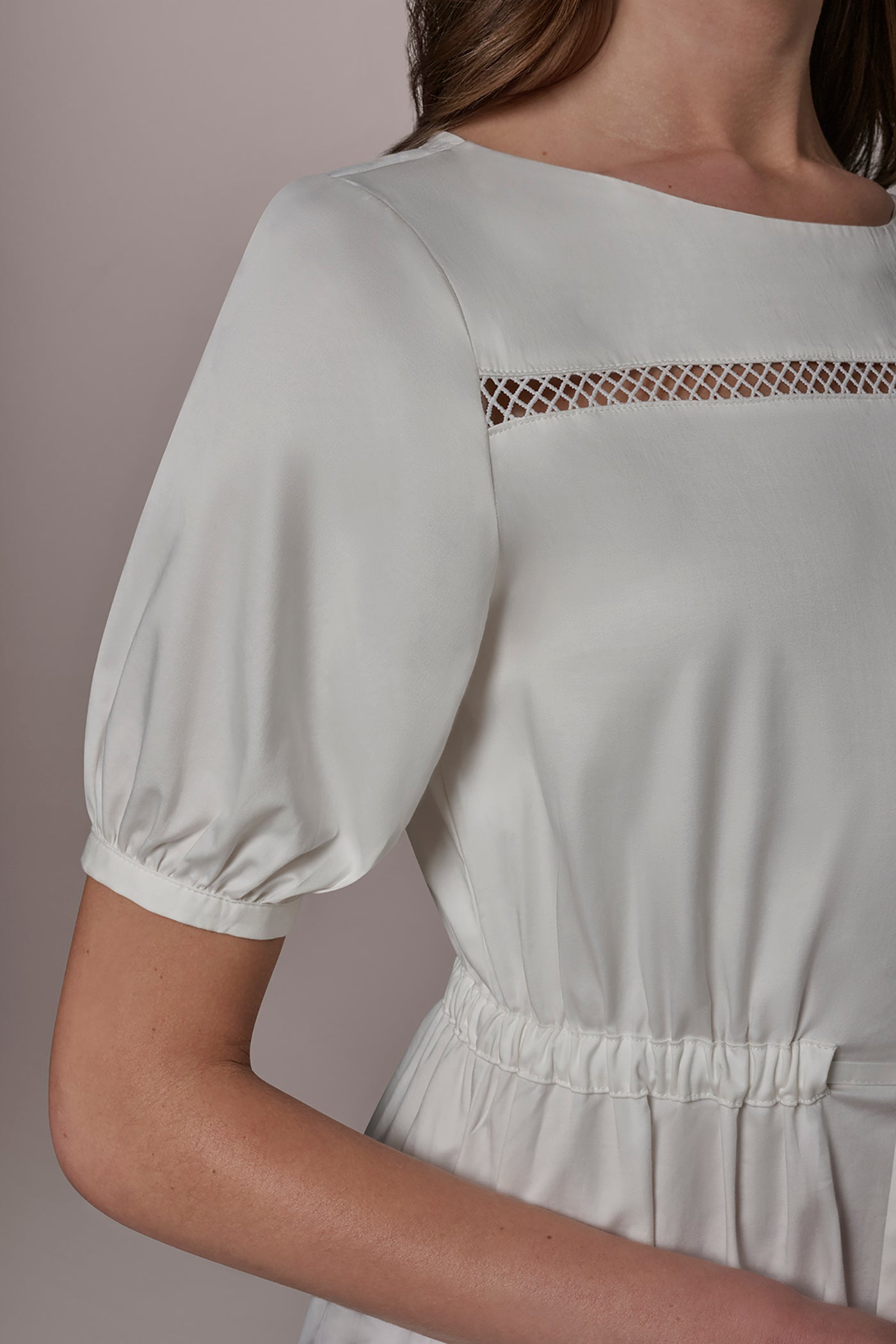 EYELET A -LINE MIDI DRESS VIEW 4 | Dresses & Jumpsuits