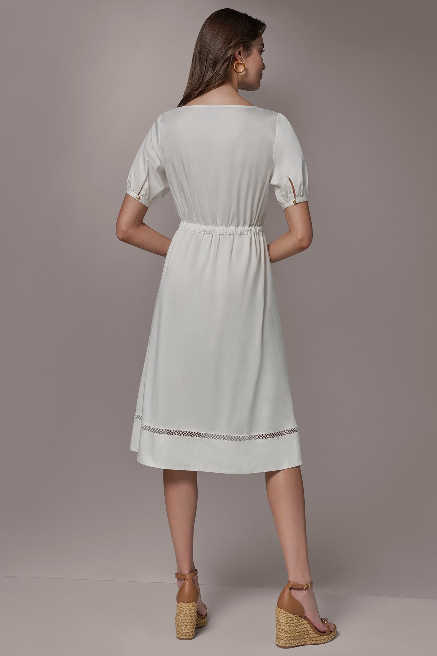 EYELET A -LINE MIDI DRESS | View 2 | Dresses & Jumpsuits