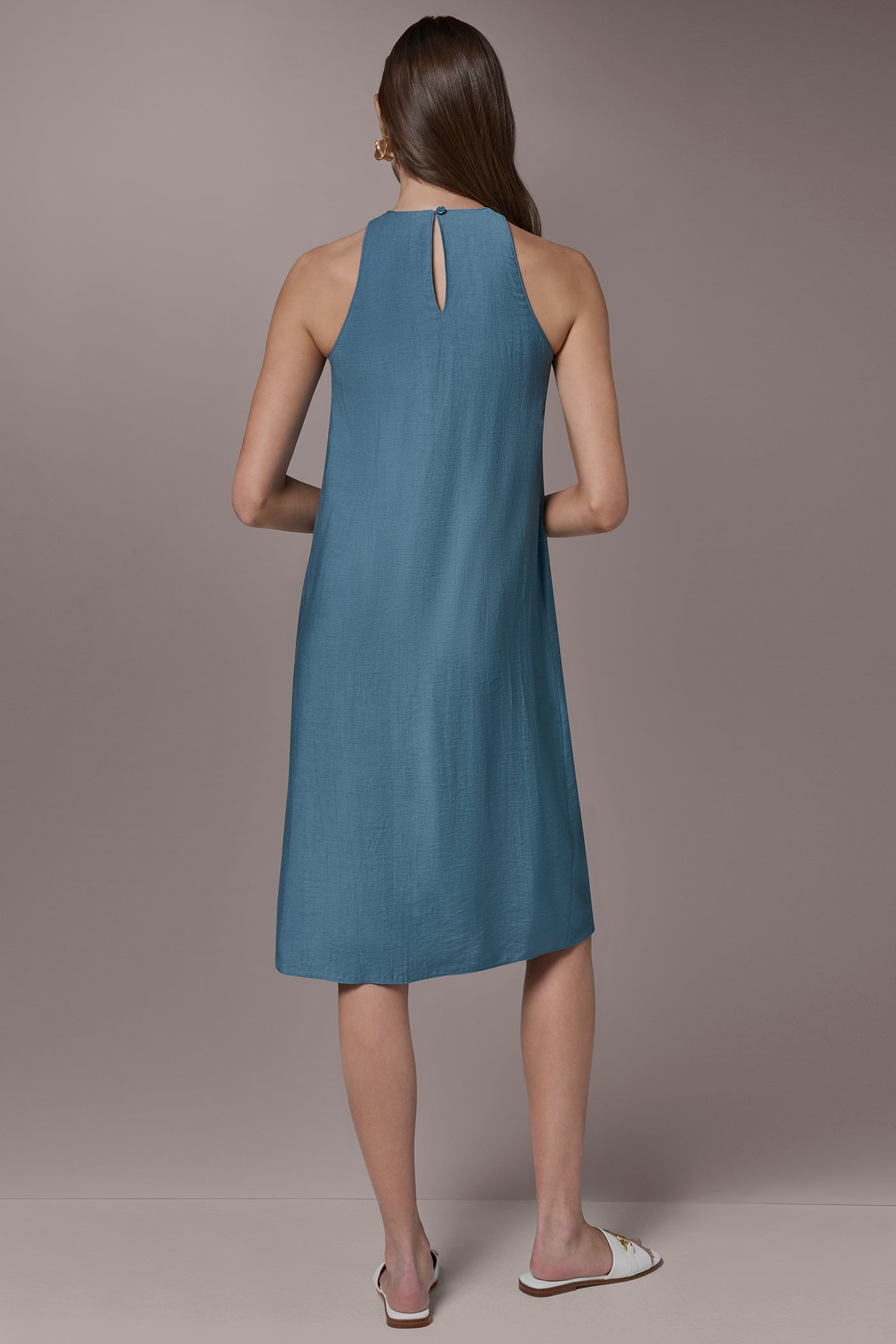 JEWEL-NECK MIDI DRESS | View 2 | New clothing