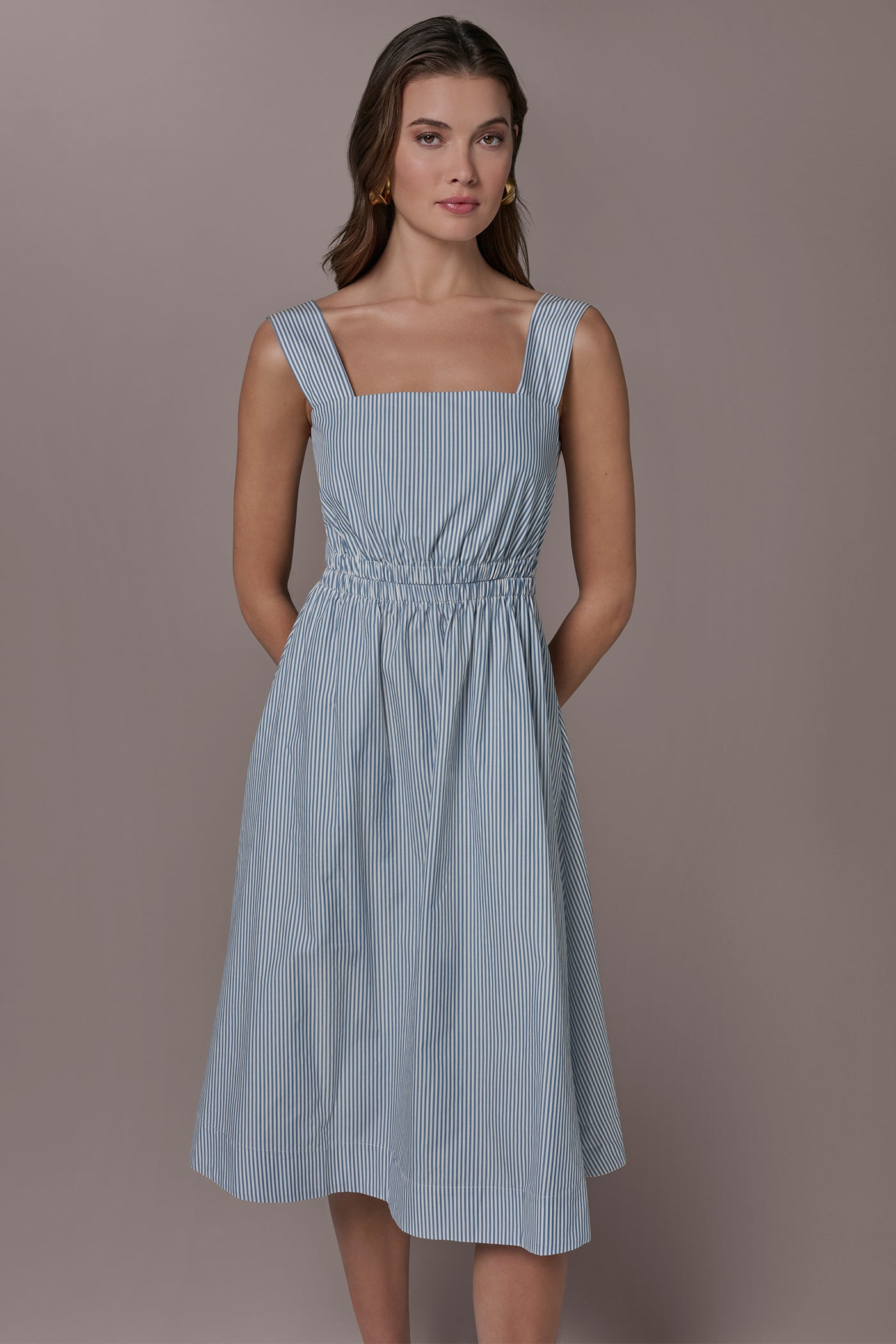 MIDI FIT-AND-FLARE DRESS VIEW 4 | Dresses & Jumpsuits