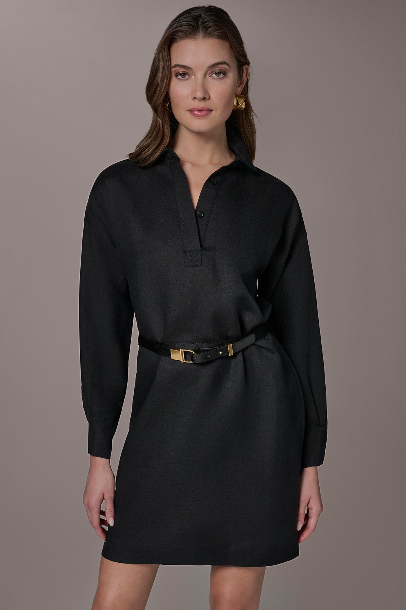 LINEN-BLEND SHIRT DRESS VIEW 3 | Dresses & Jumpsuits