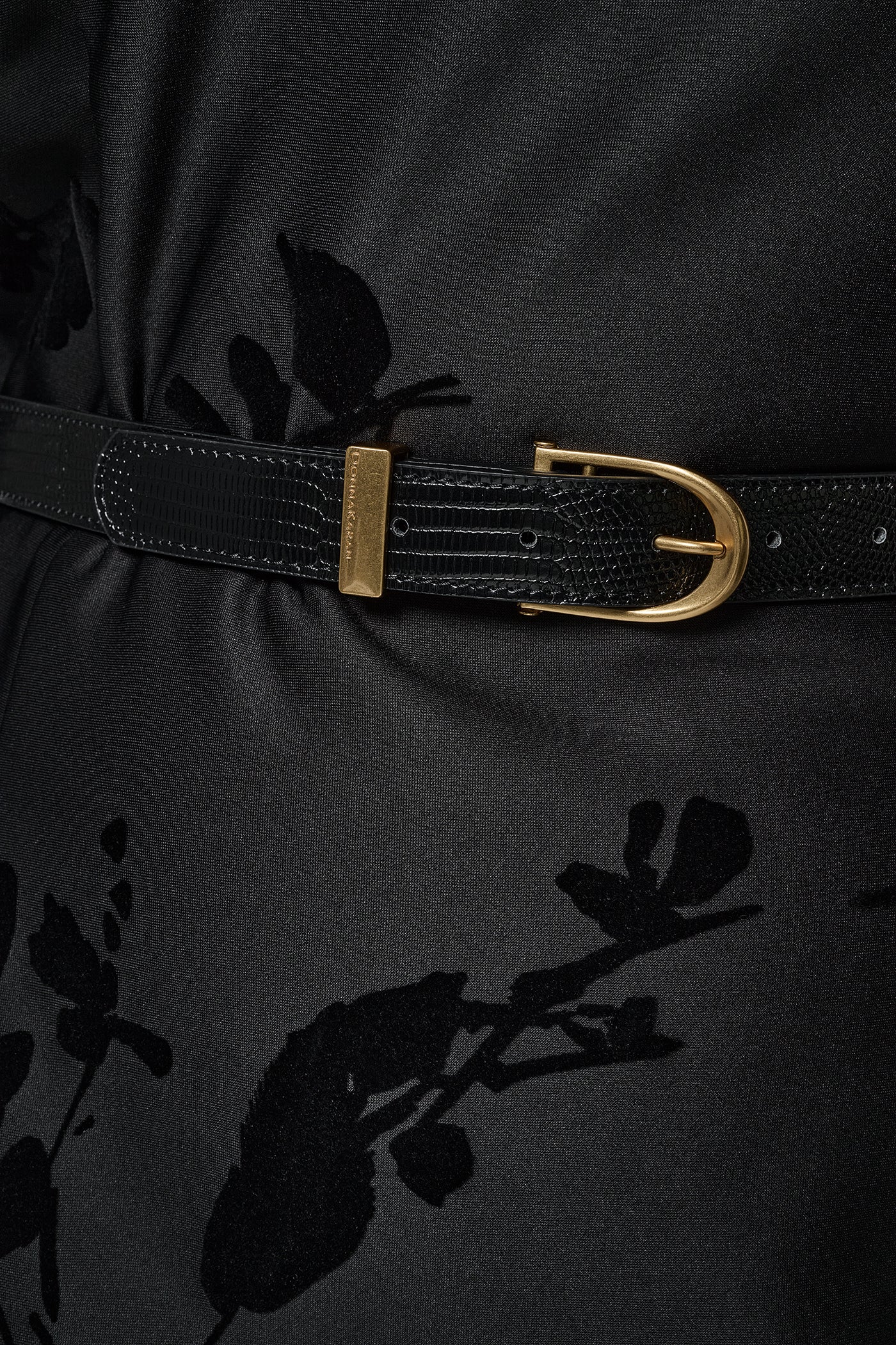 BELTED FLOCKED FLORAL MIDI SHEATH VIEW 14 | Midi