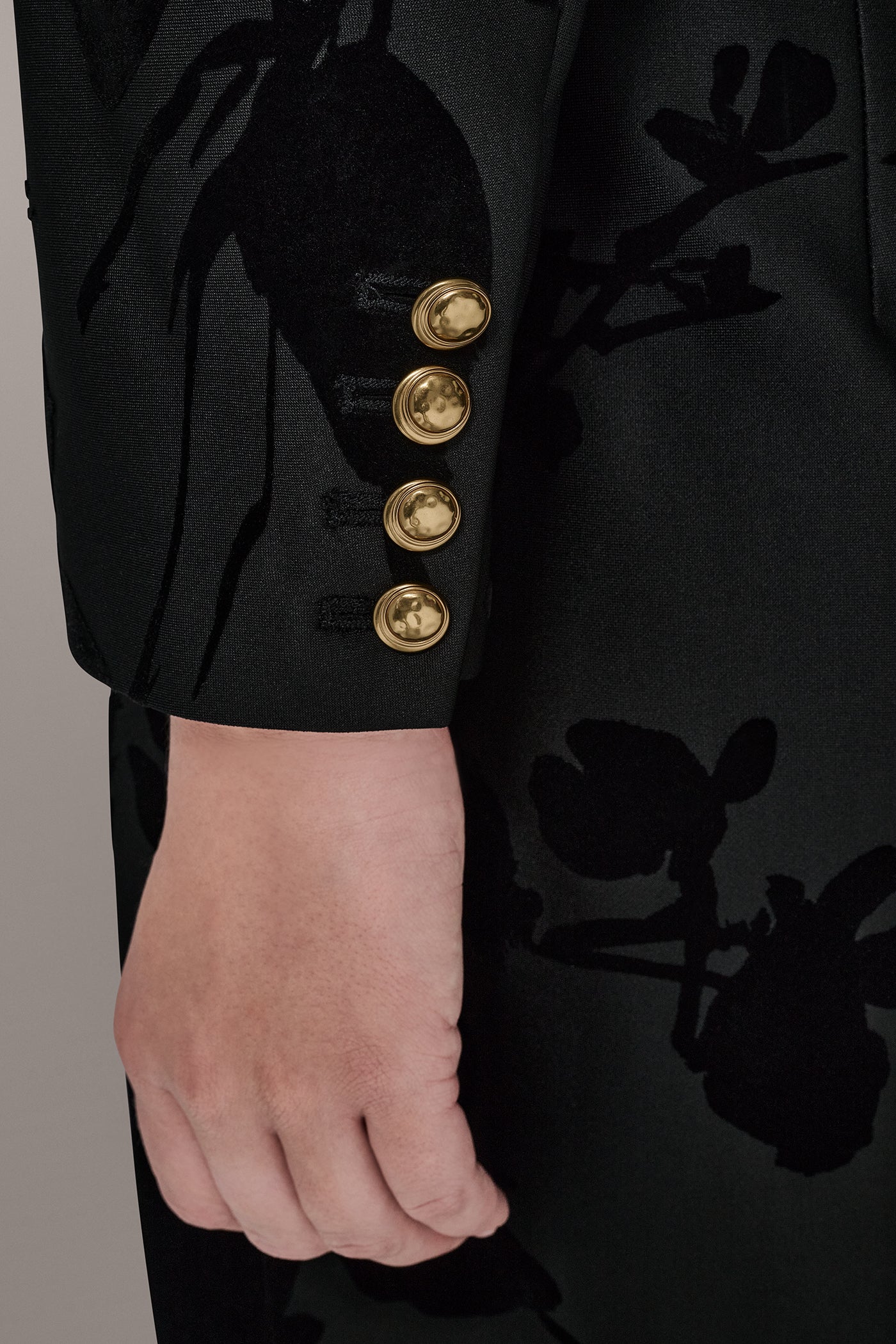 BELTED FLOCKED FLORAL MIDI SHEATH VIEW 15 | Midi