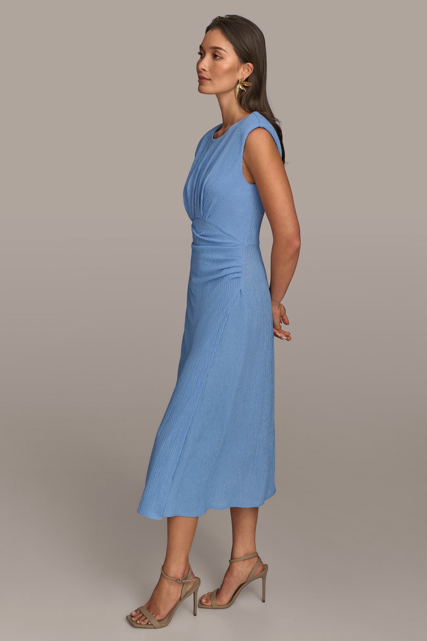 A LINE MIDI DRESS VIEW 3 | Essential Dresses