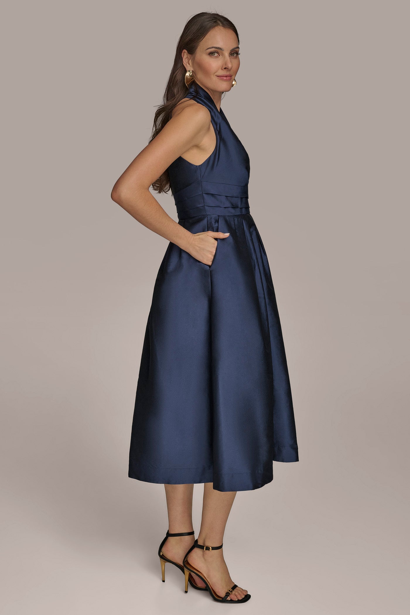 HALTER NECK A LINE COCKTAIL DRESS VIEW 5 | Dresses & Jumpsuits