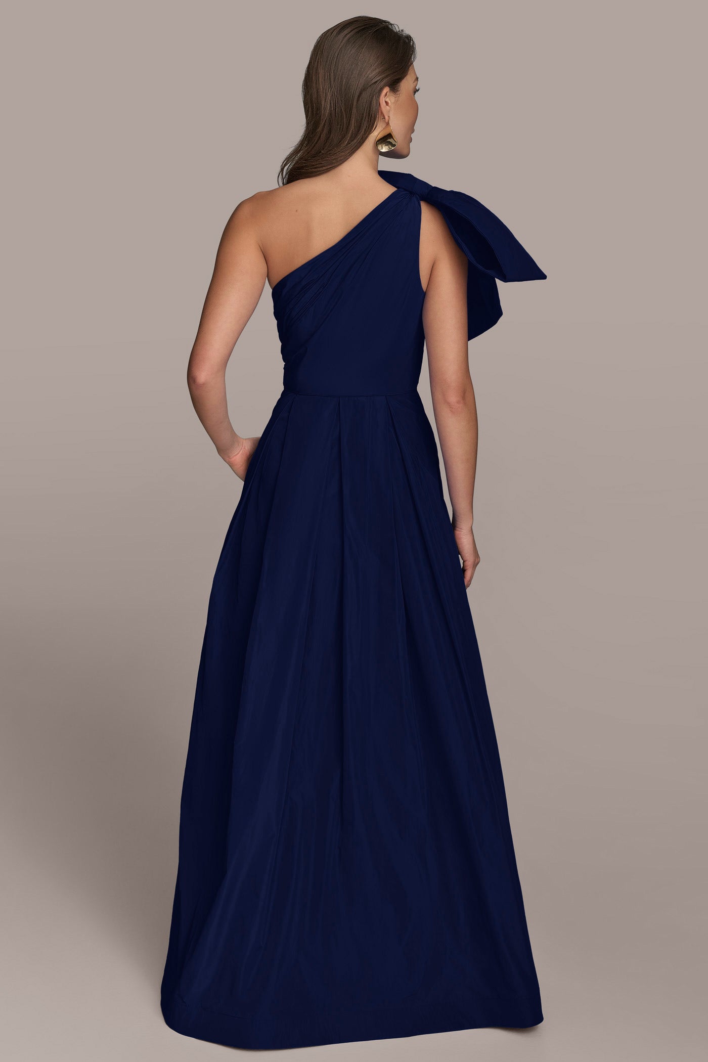 ONE-SHOULDER BOW-EMBELLISHED BALL GOWN | View 2 | Dresses & Jumpsuits