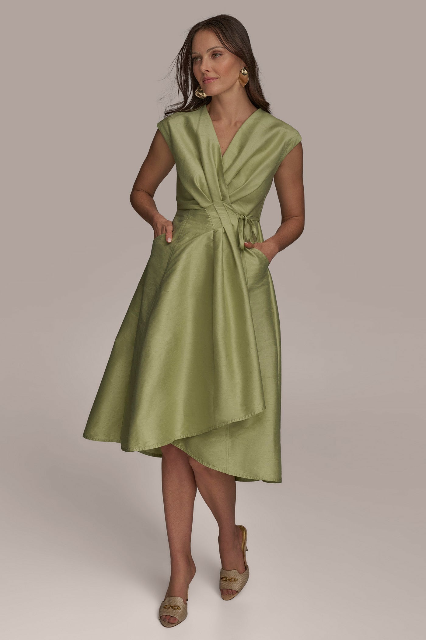 GATHERED WRAP DRESS VIEW 4 | Dresses & Jumpsuits