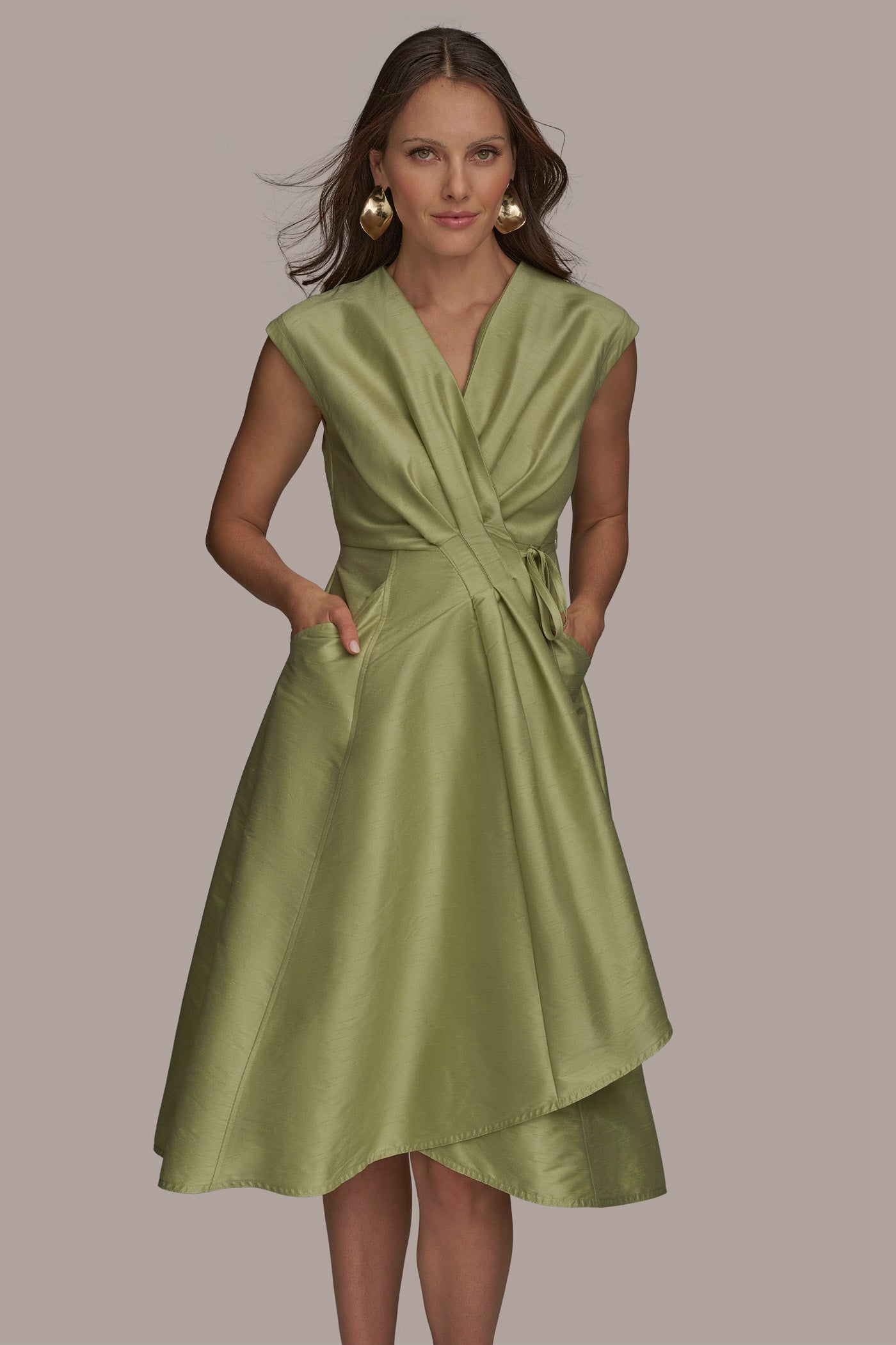 GATHERED WRAP DRESS VIEW 5 | Dresses & Jumpsuits