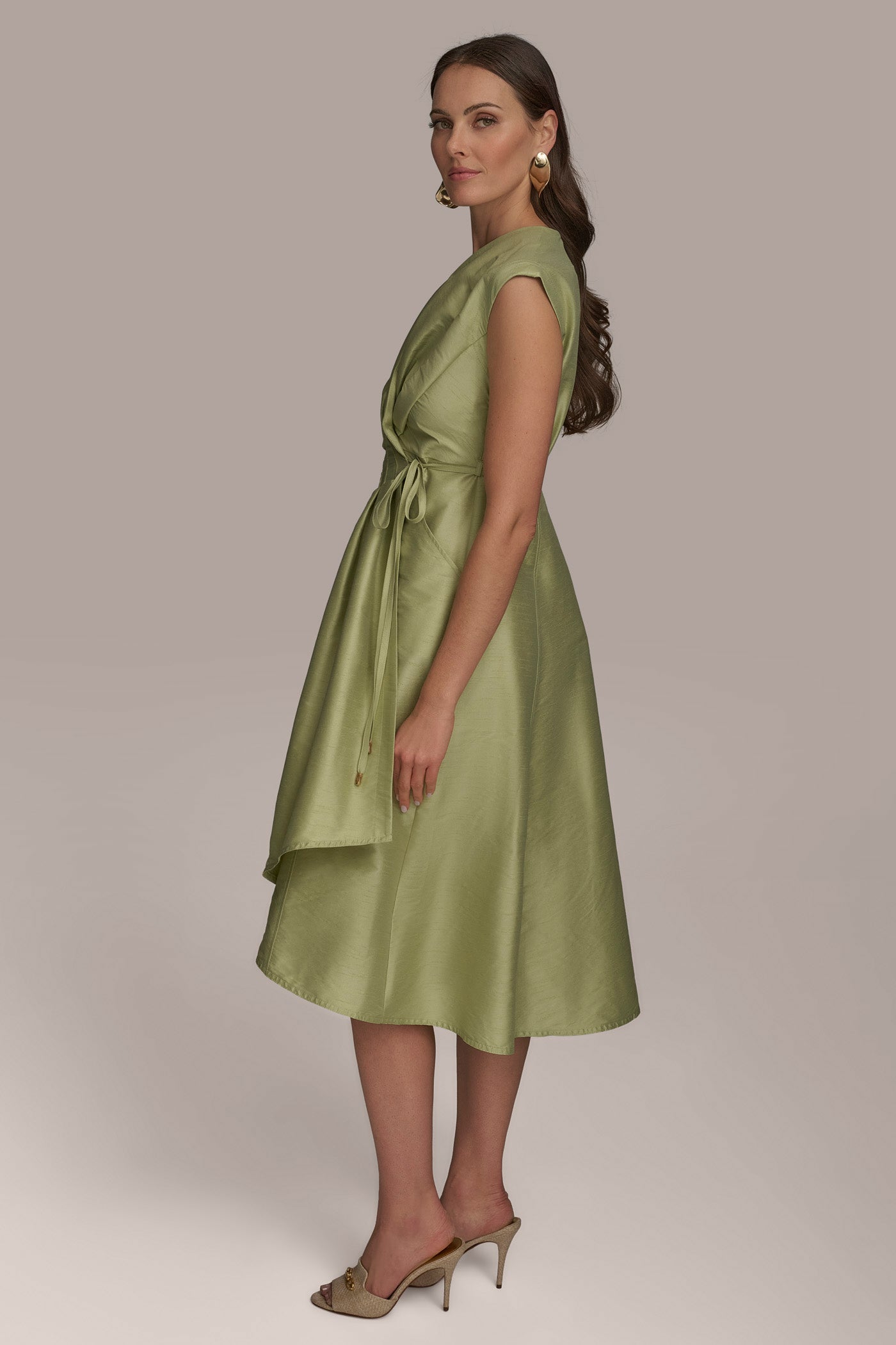 GATHERED WRAP DRESS VIEW 3 | Dresses & Jumpsuits