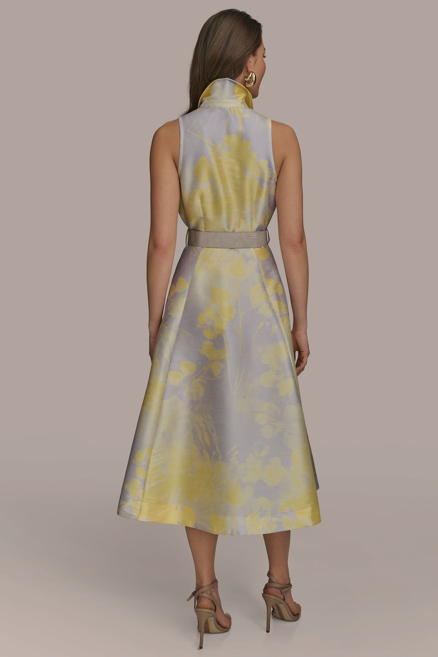 BELTED FIT AND FLARE SHIRT DRESS | View 2 | Essential Dresses