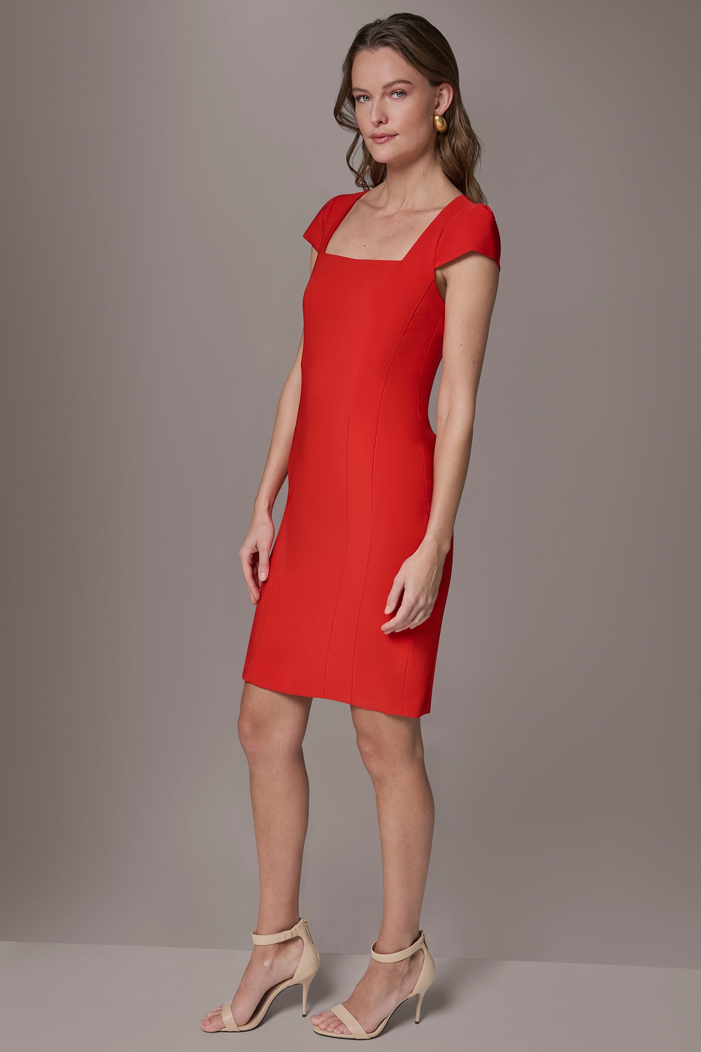CAP SLEEVE SHEATH DRESS VIEW 3 | Dresses & Jumpsuits