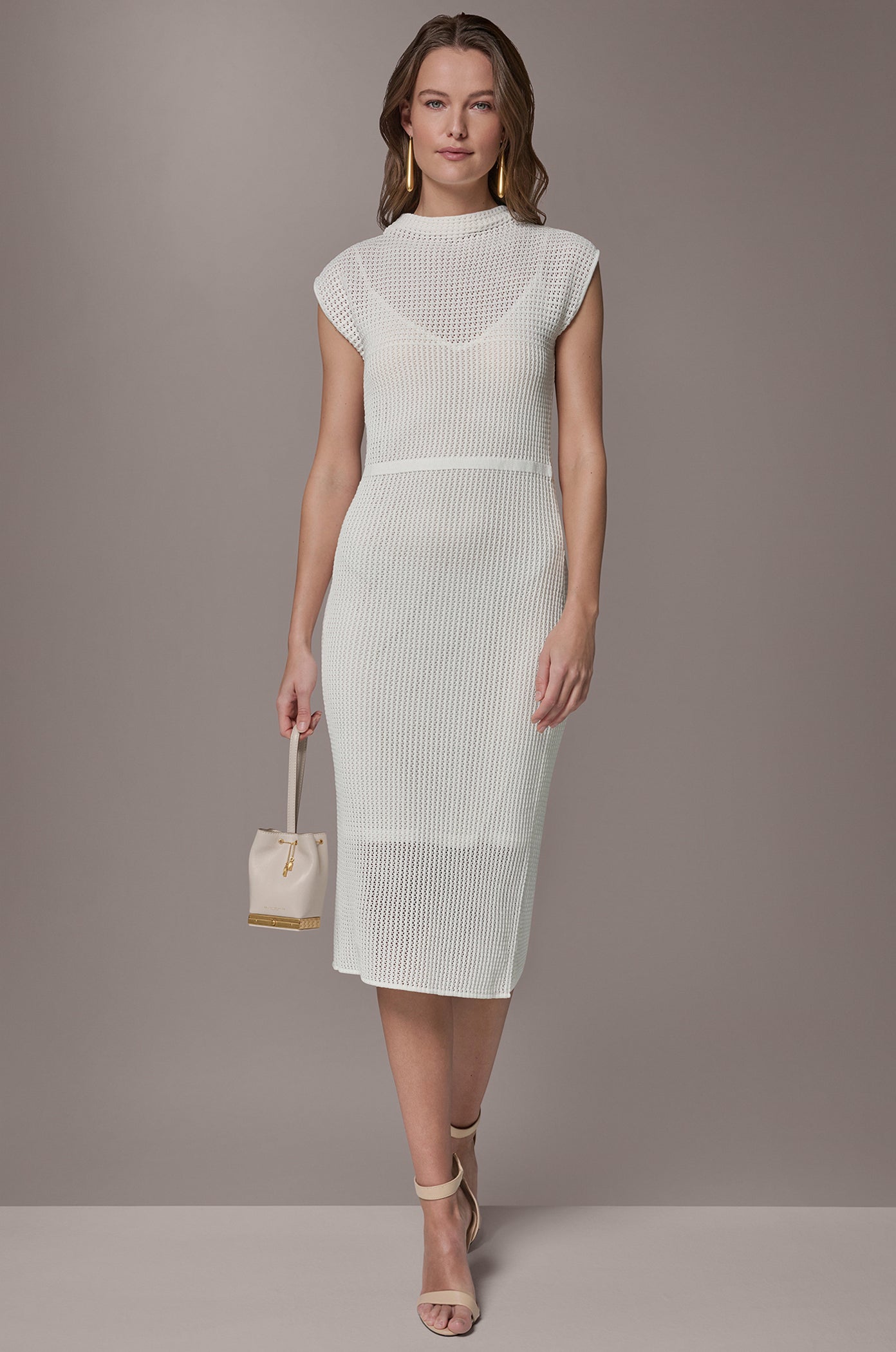 LAYERED MIDI SWEATER DRESS | View 1 | Grace Edit