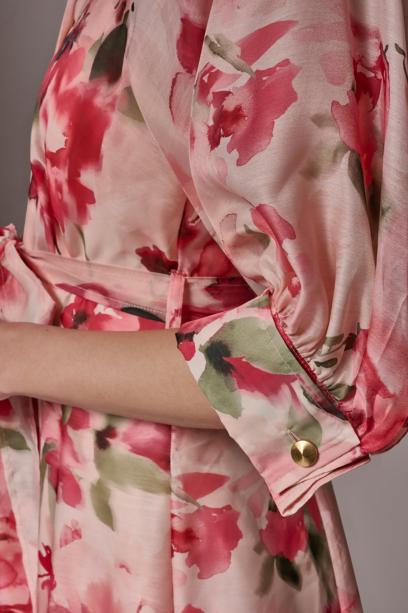 ORGANZA FLORAL MIDI SHIRT DRESS VIEW 6 | New clothing