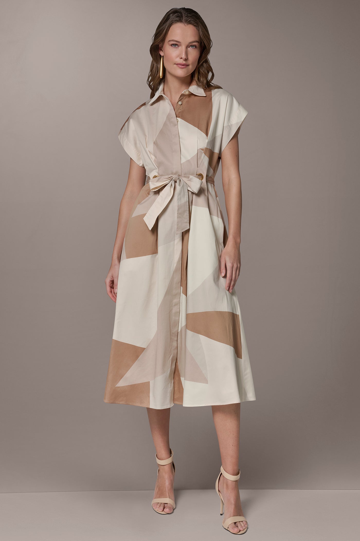 Donna Karan Women's Printed Shirtdress - Multi - Size 12 Donna Karan Women's Printed Shirtdress - Multi - Size 12