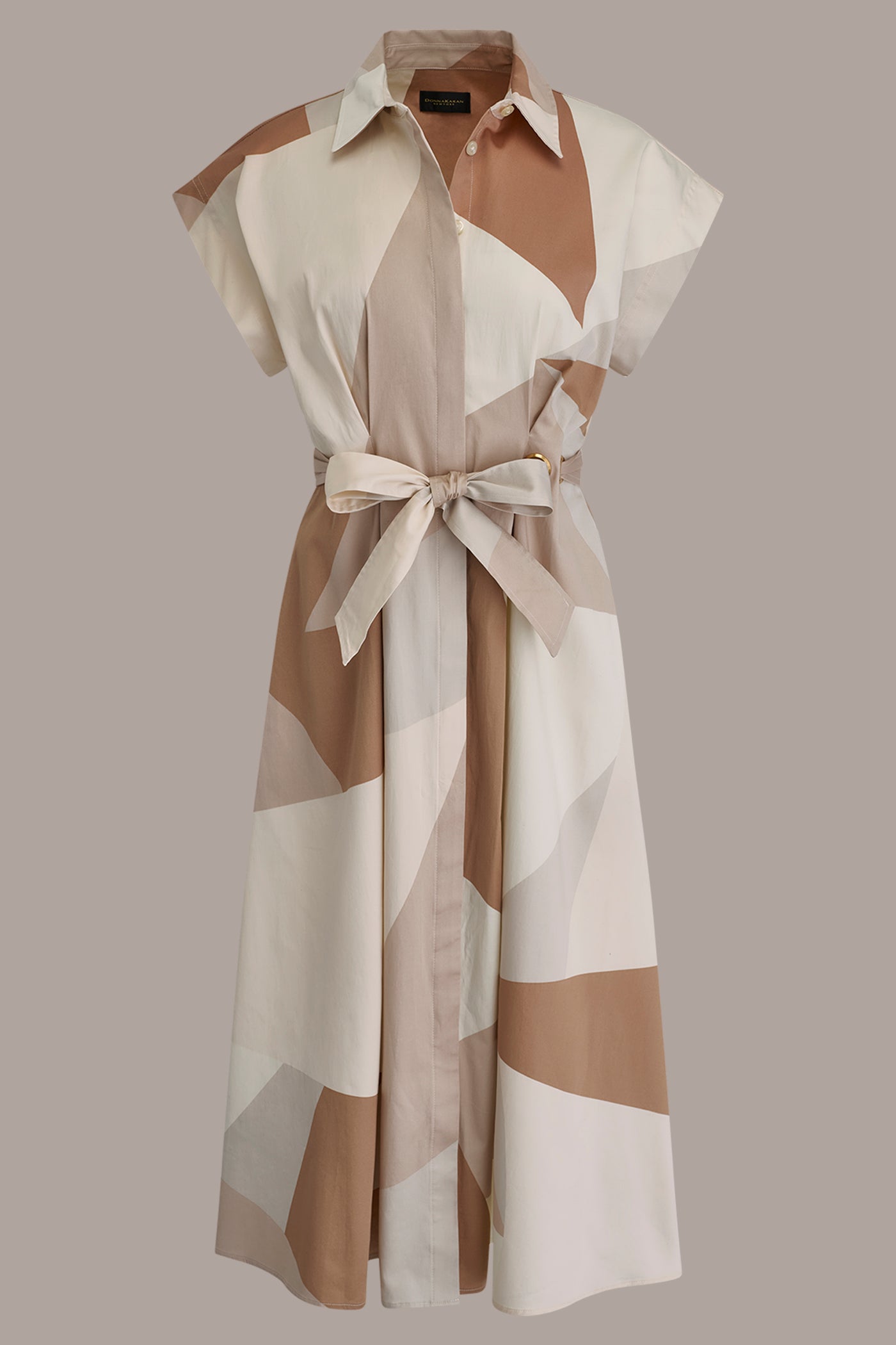 COTTON-SATEEN PRINTED MIDI SHIRT DRESS VIEW 7 | New clothing