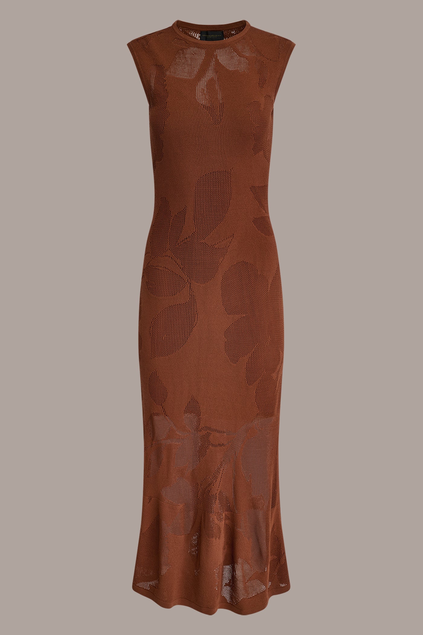 FLORAL-JACQUARD MIDI SWEATER DRESS VIEW 8 | Clothing