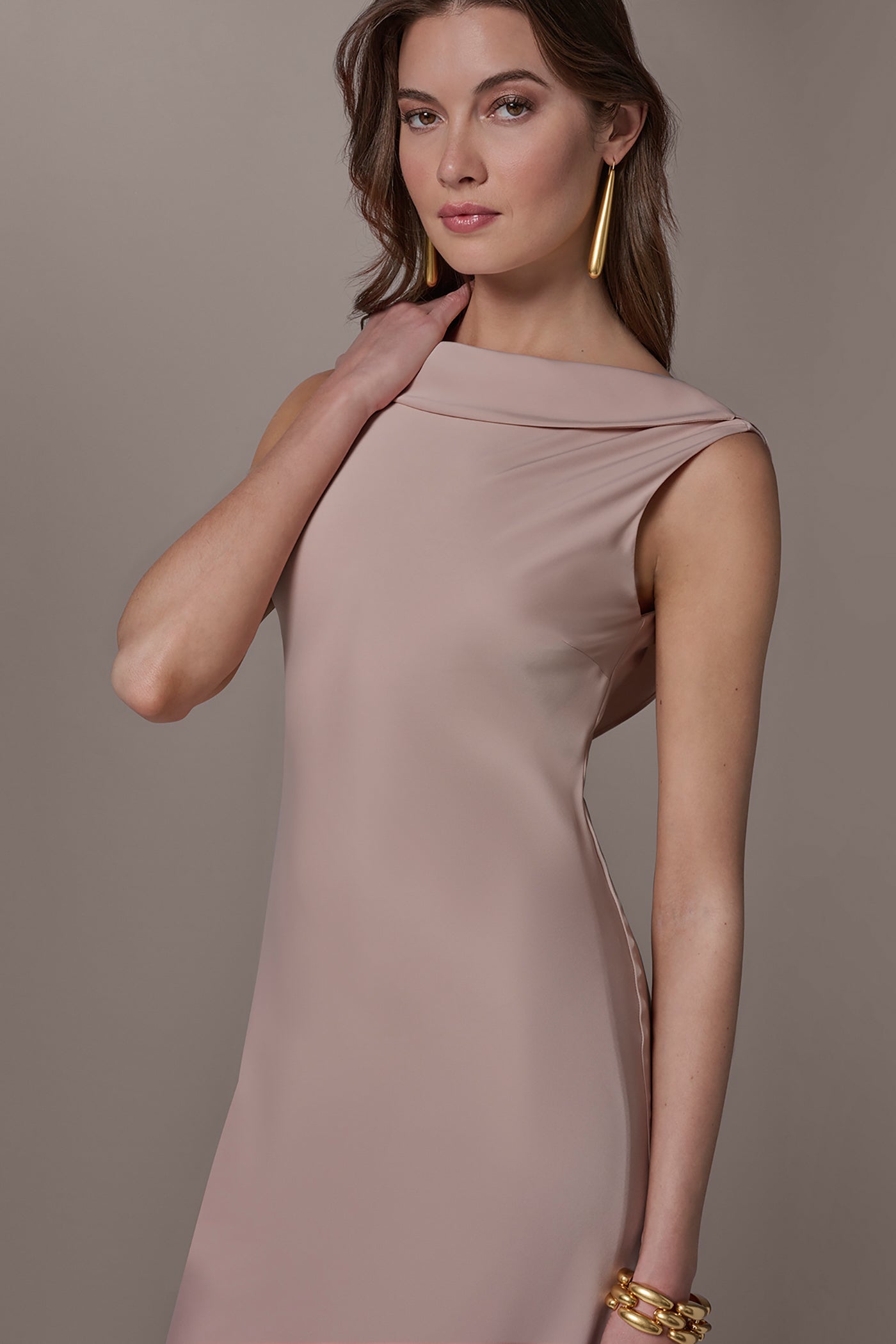 SATIN RUFFLE BACK GOWN VIEW 6 | Dresses & Jumpsuits