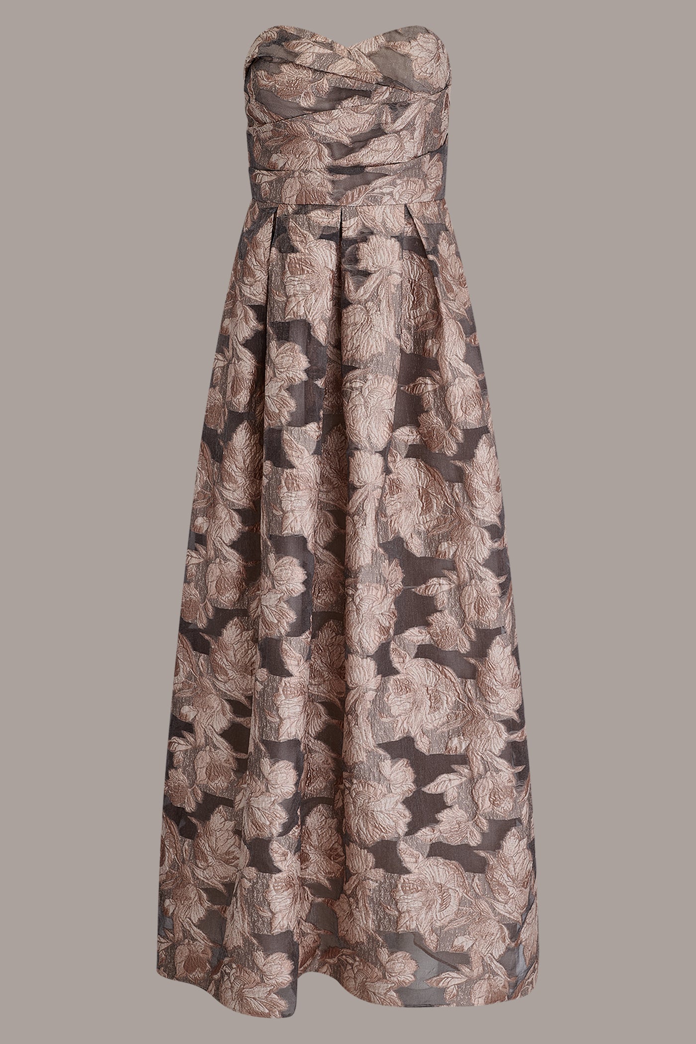 FLORAL-JACQUARD STRAPLESS BALL GOWN VIEW 8 | Dresses & Jumpsuits