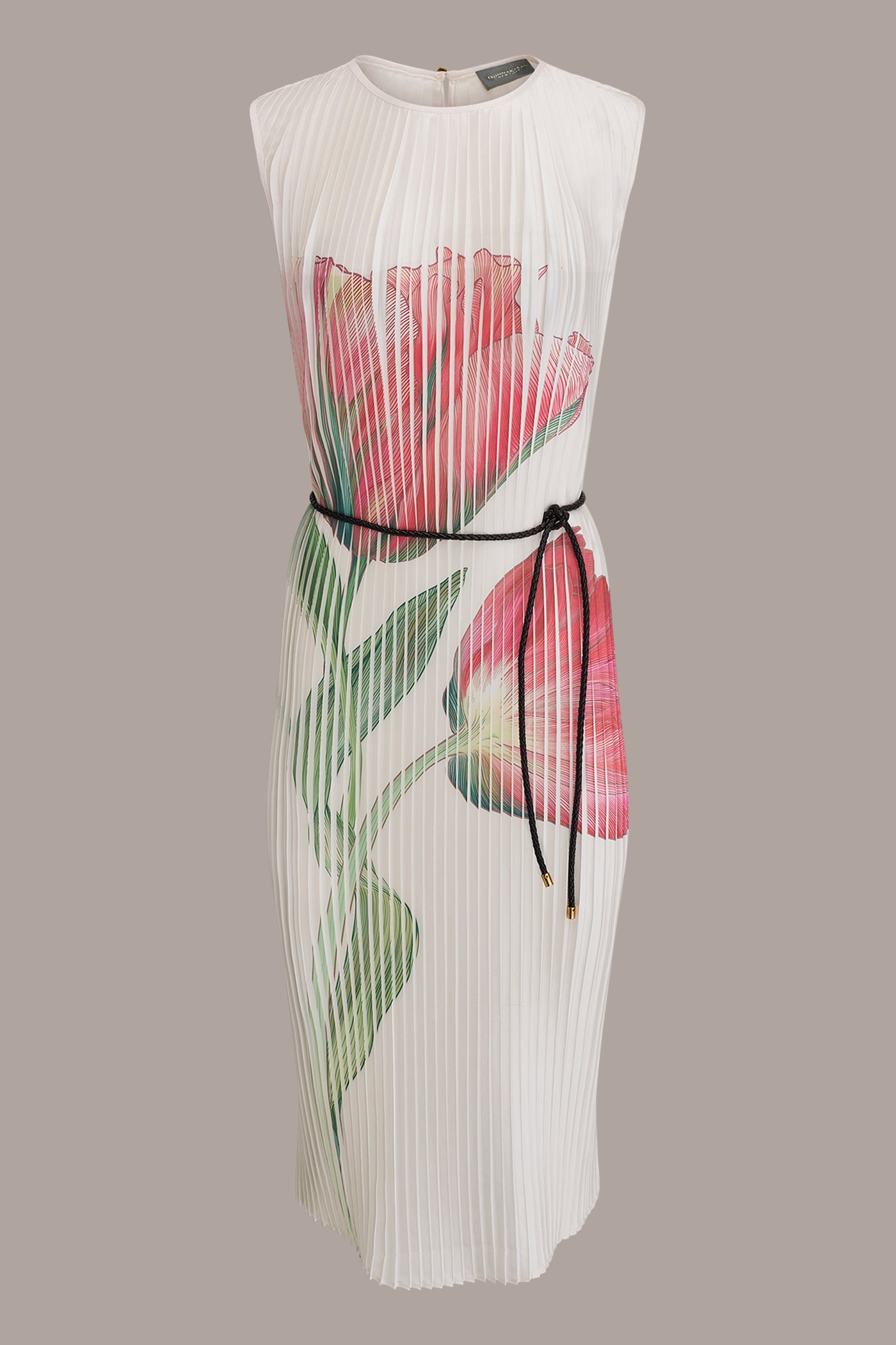 FLORAL PLEATED MIDI A-LINE DRESS VIEW 8 | New clothing