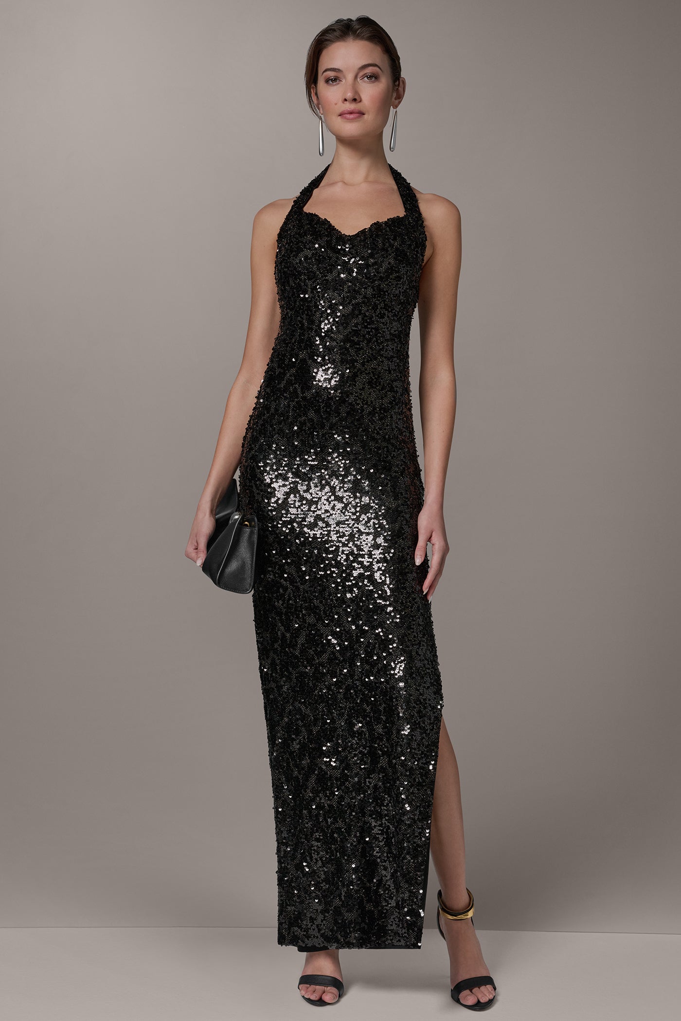 SEQUIN HALTER GOWN | View 1 | New Dresses