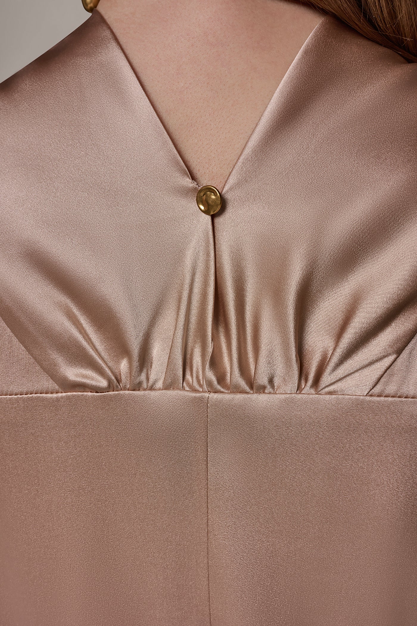 SILK-CHARMEUSE MIDI A-LINE DRESS VIEW 6 | Dresses & Jumpsuits