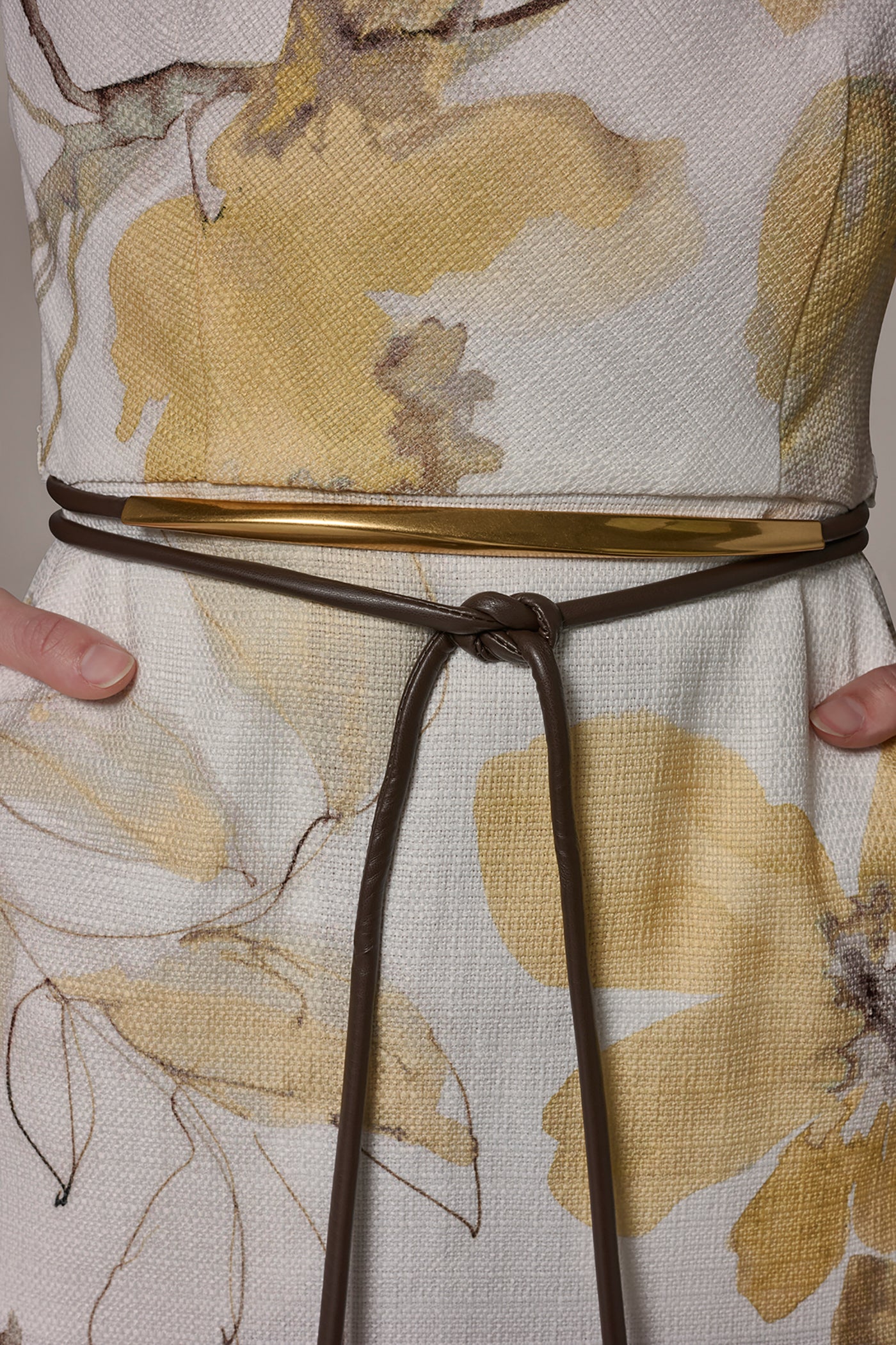 TWEED FLORAL SLEEVELESS SHEATH DRESS VIEW 5 | New Arrivals