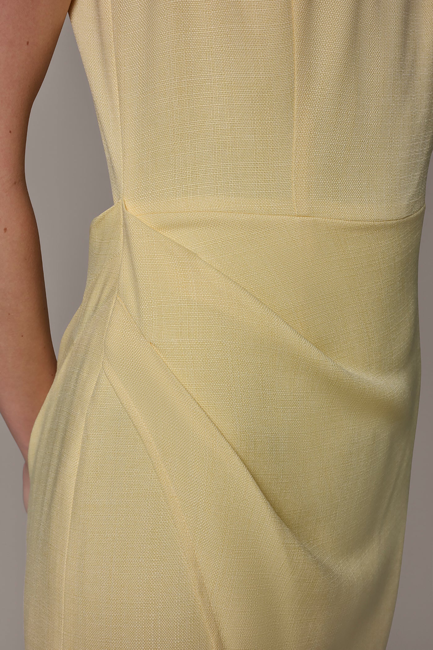 TENCEL WRAP-EFFECT MIDI SHEATH DRESS VIEW 6 | New Dresses