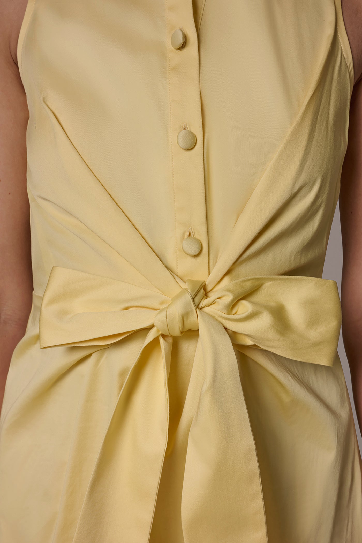 FRONT ROUCHED A LINE MIDI SHIRT DRESS VIEW 5 | New clothing