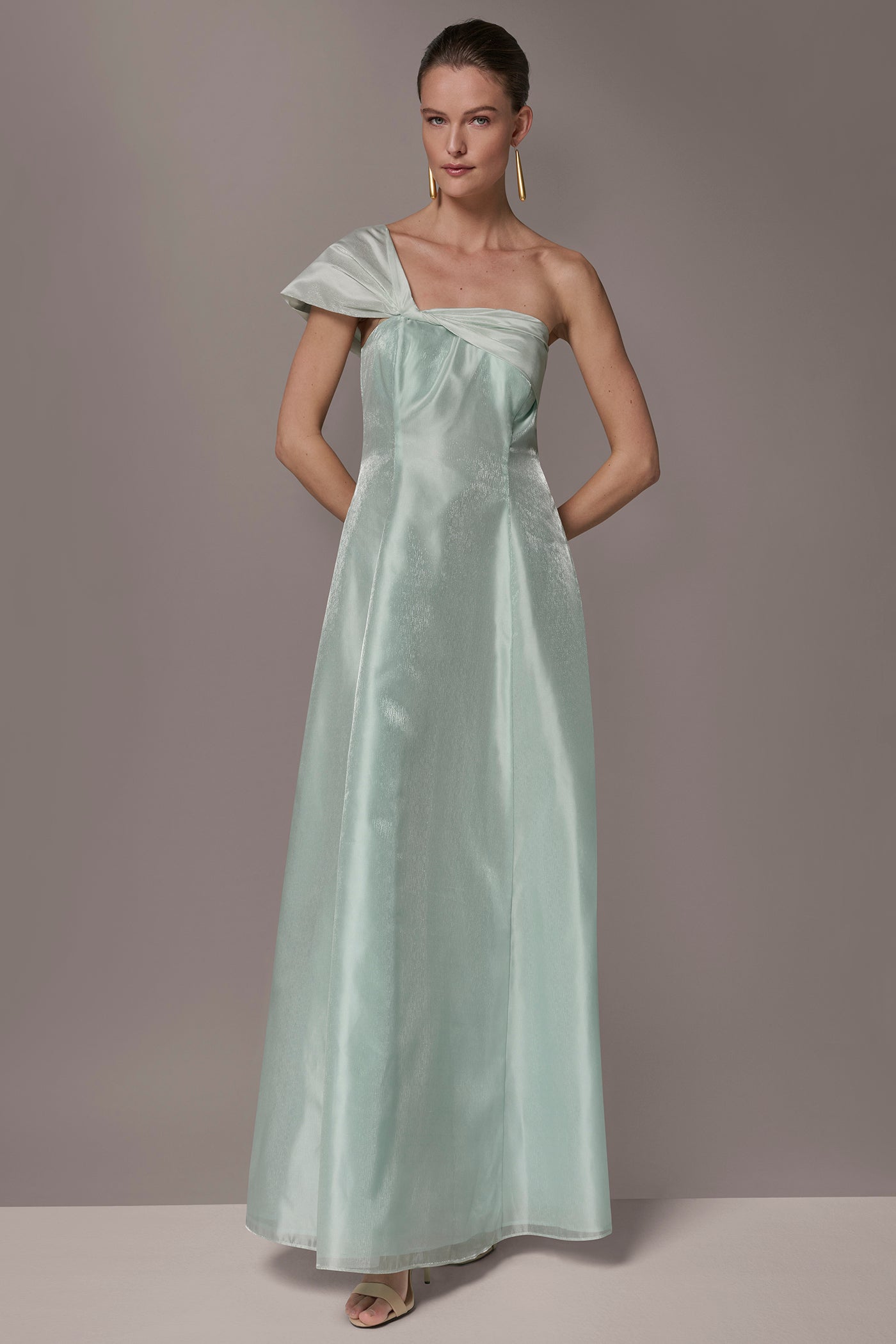 ORGANZA TWIST ONE-SHOULDER BALL GOWN VIEW 7 | Dresses & Jumpsuits