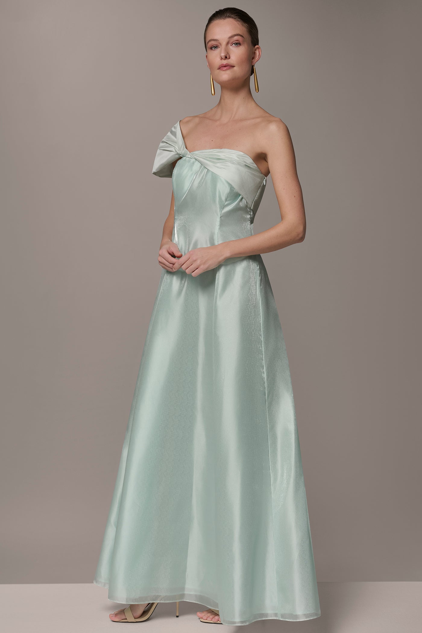 ORGANZA TWIST ONE-SHOULDER BALL GOWN VIEW 3 | Dresses & Jumpsuits