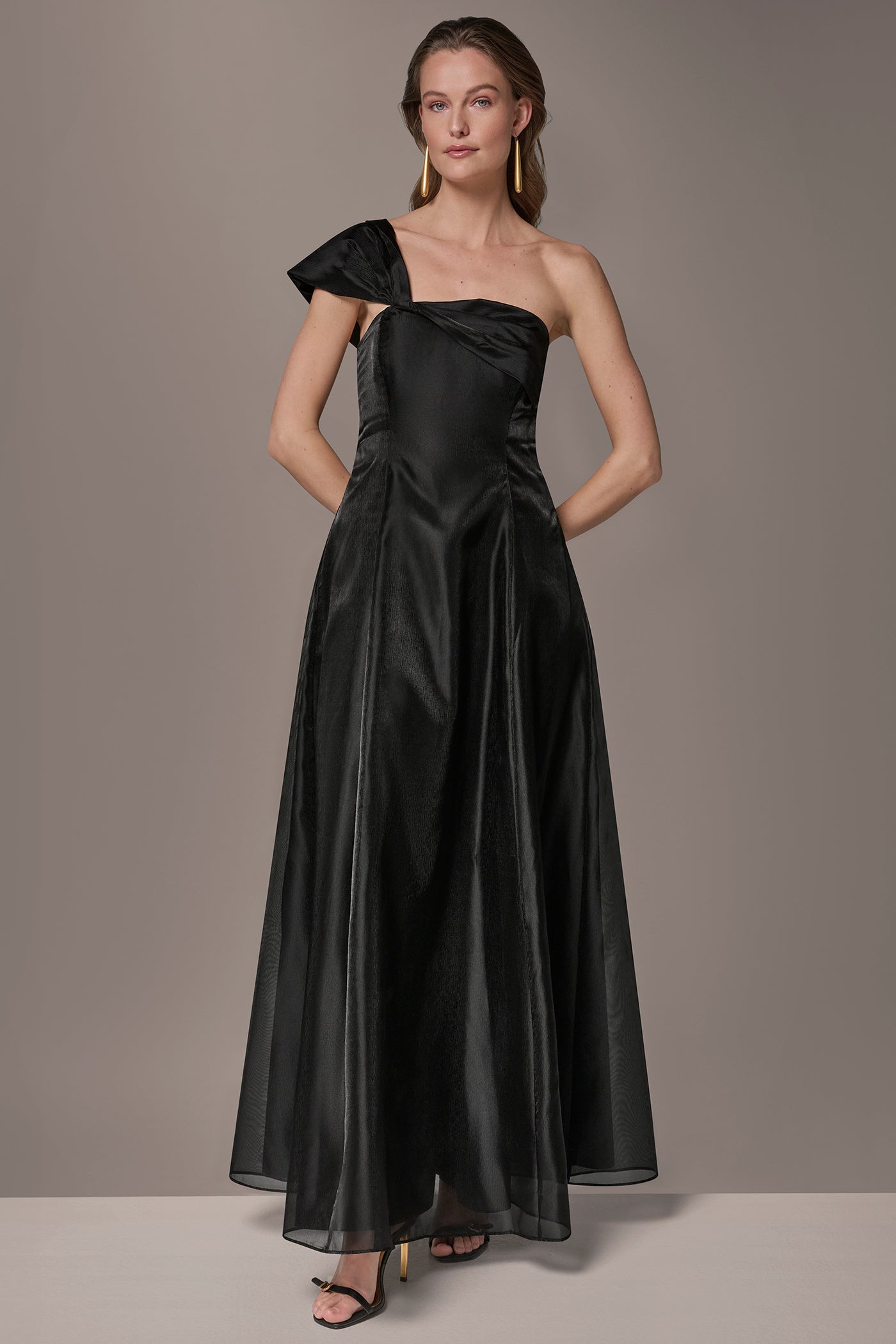 ORGANZA TWIST ONE-SHOULDER BALL GOWN | View 1 | Evening & Formal