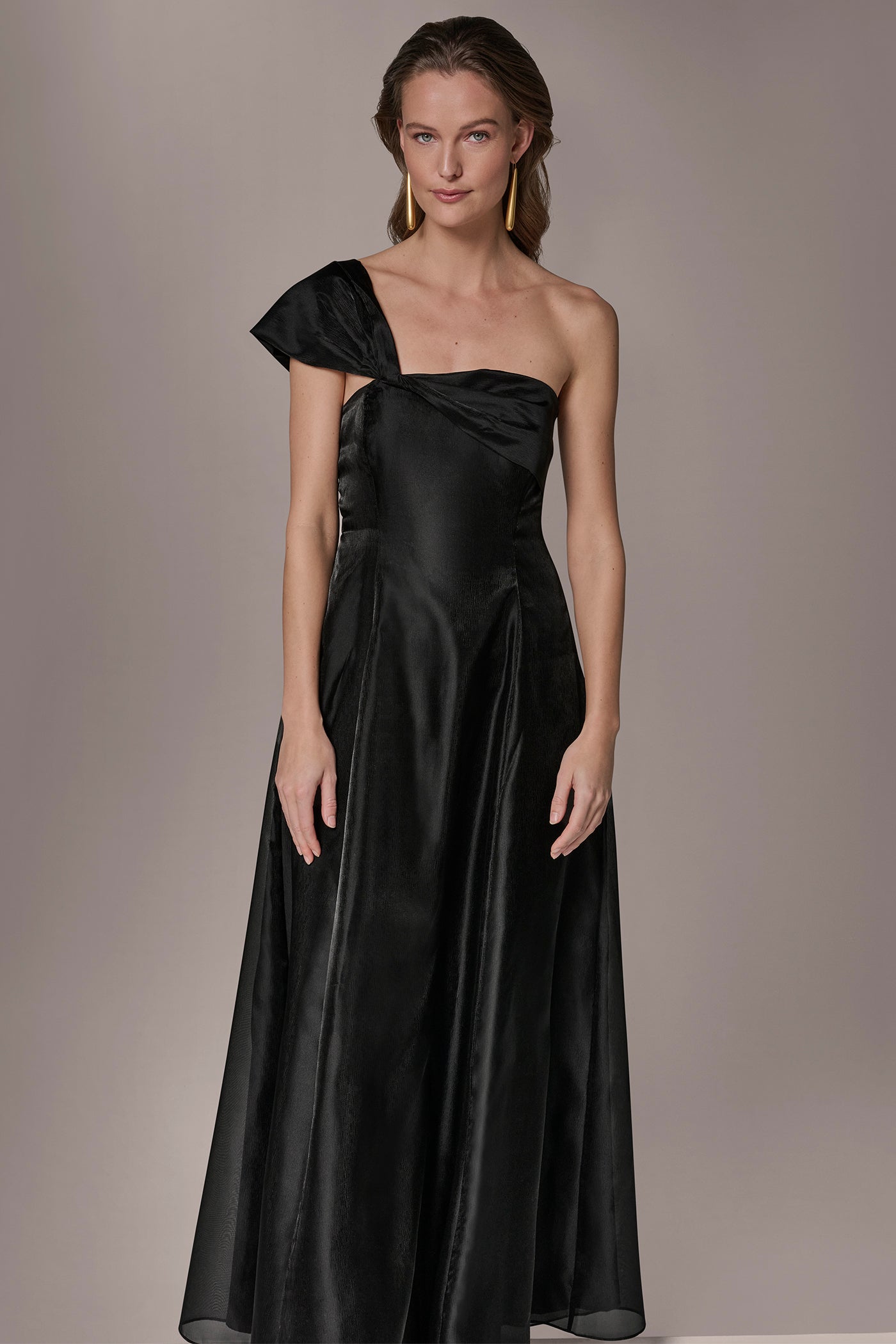 ORGANZA TWIST ONE-SHOULDER BALL GOWN VIEW 8
