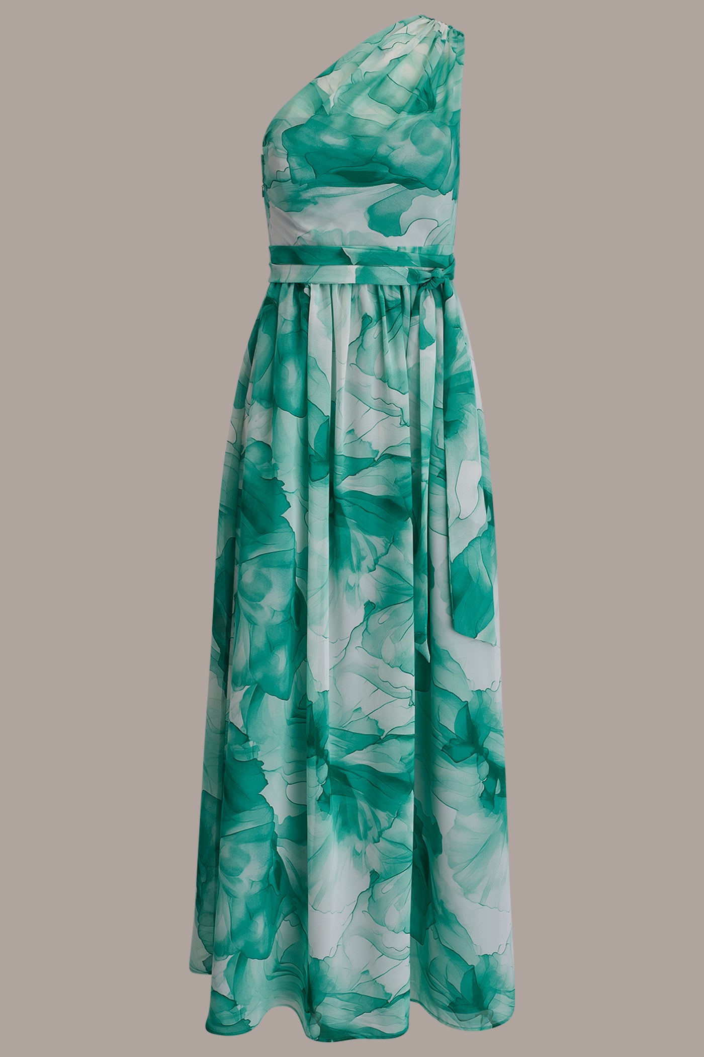 ONE SHOULDER SELF TIE BALL GOWN VIEW 8 | New clothing