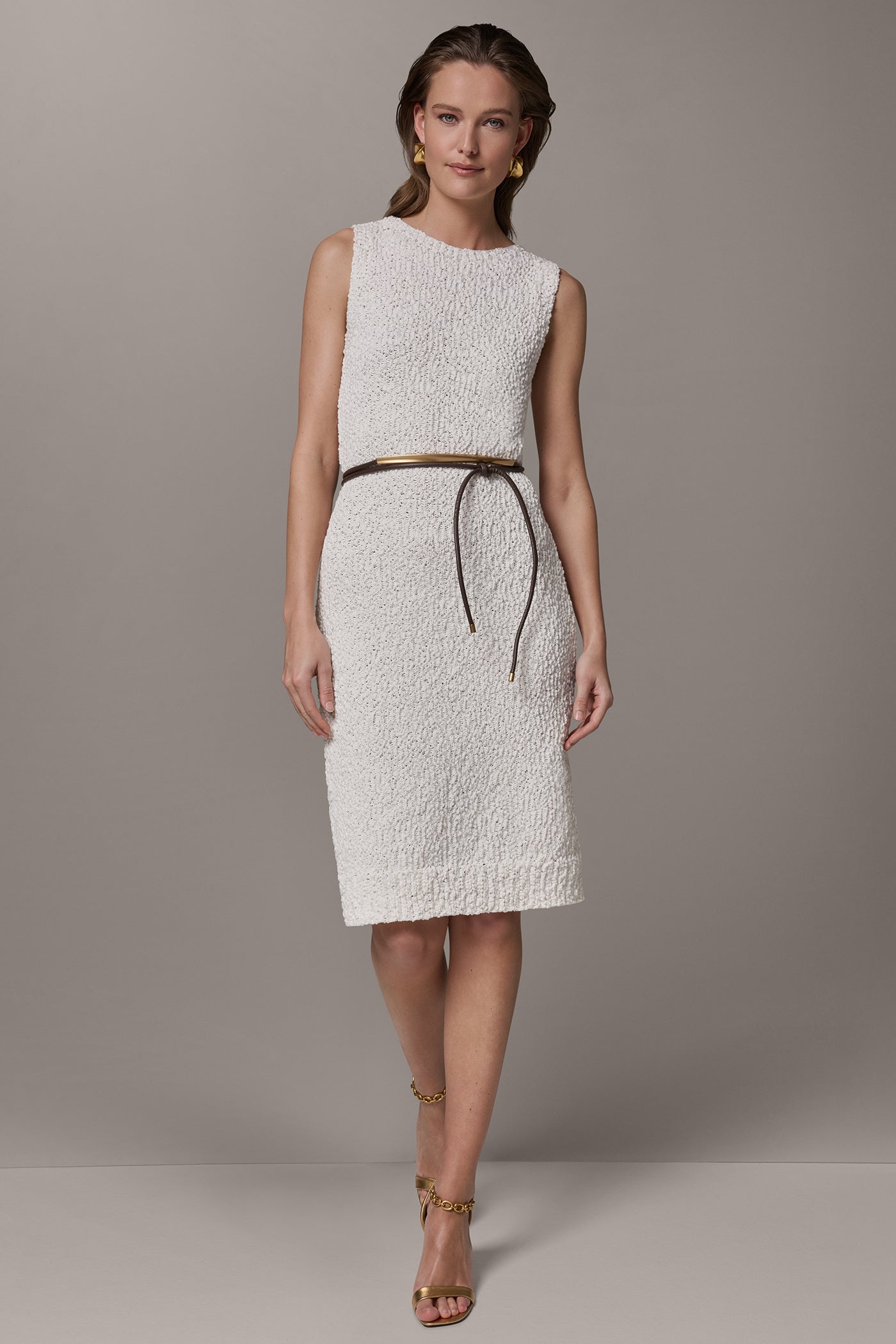 COTTON-BLEND SWEATER DRESS | View 1 | Donna Karan Weekend