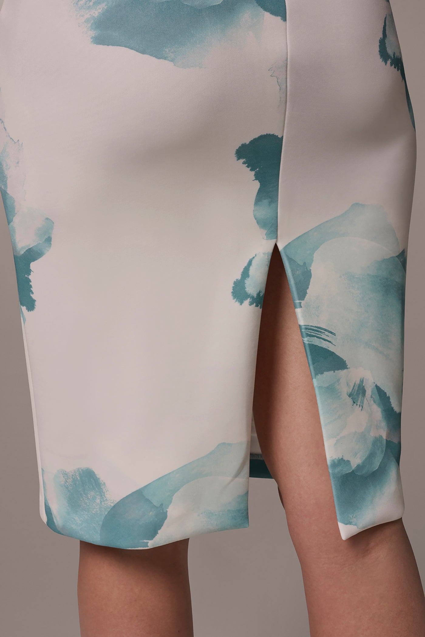 SQUARE-NECK FLORAL PRINT SHEATH VIEW 6 | New clothing