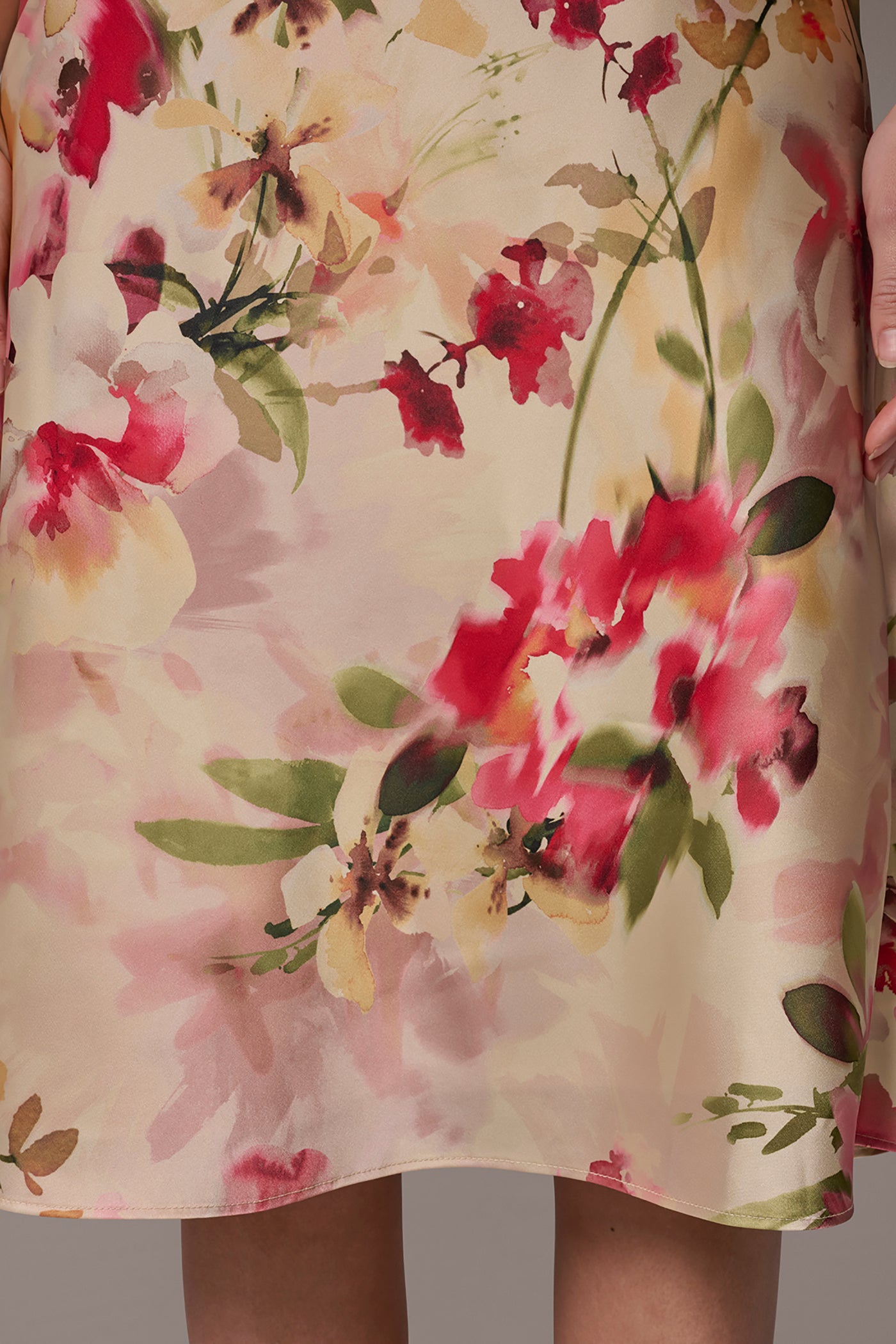 CHARMEUSE FLORAL MIDI SLIP DRESS VIEW 6 | All Products