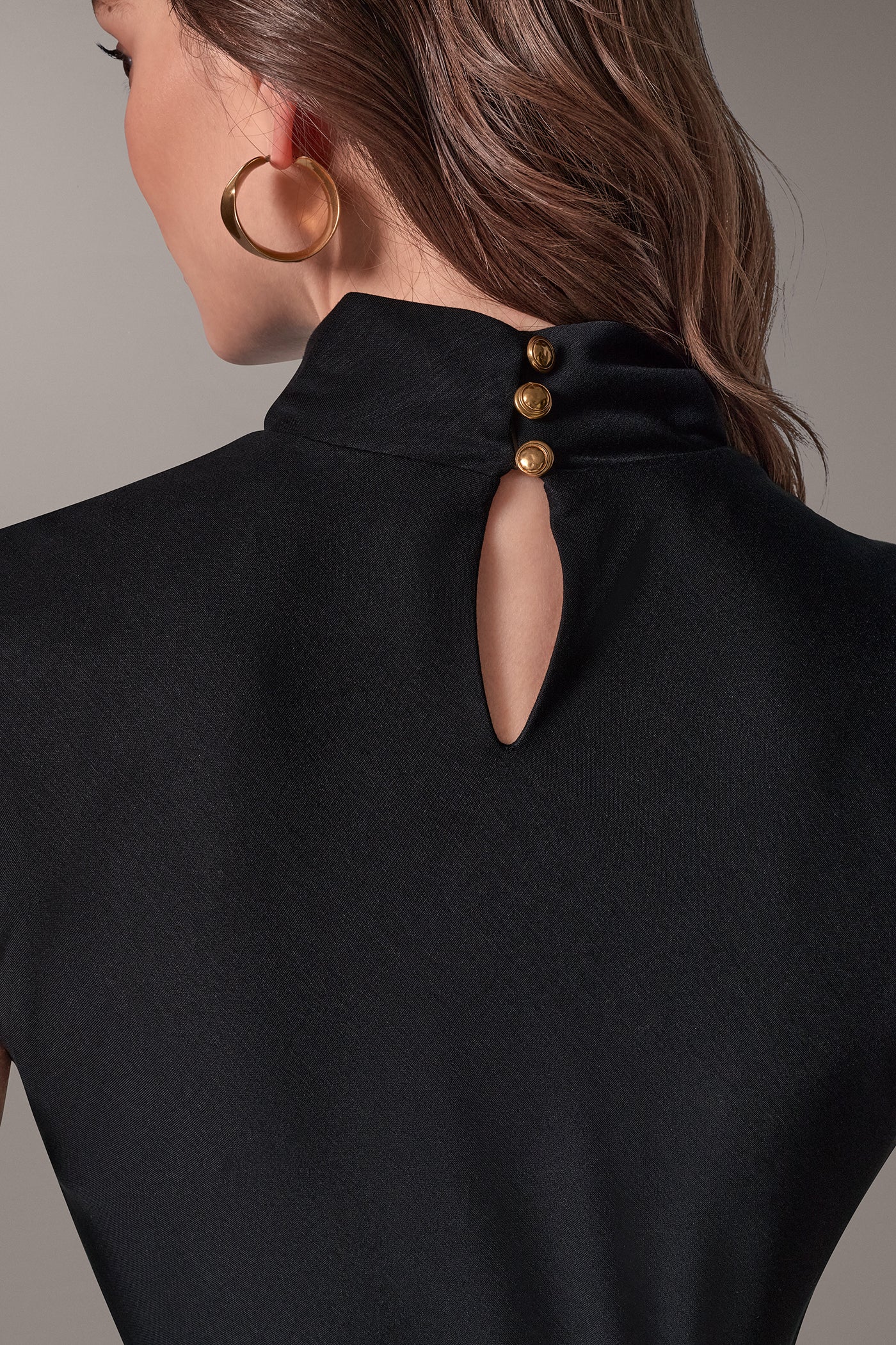 HIGH MOCK NECK MIDI DRESS VIEW 6 | Private offer