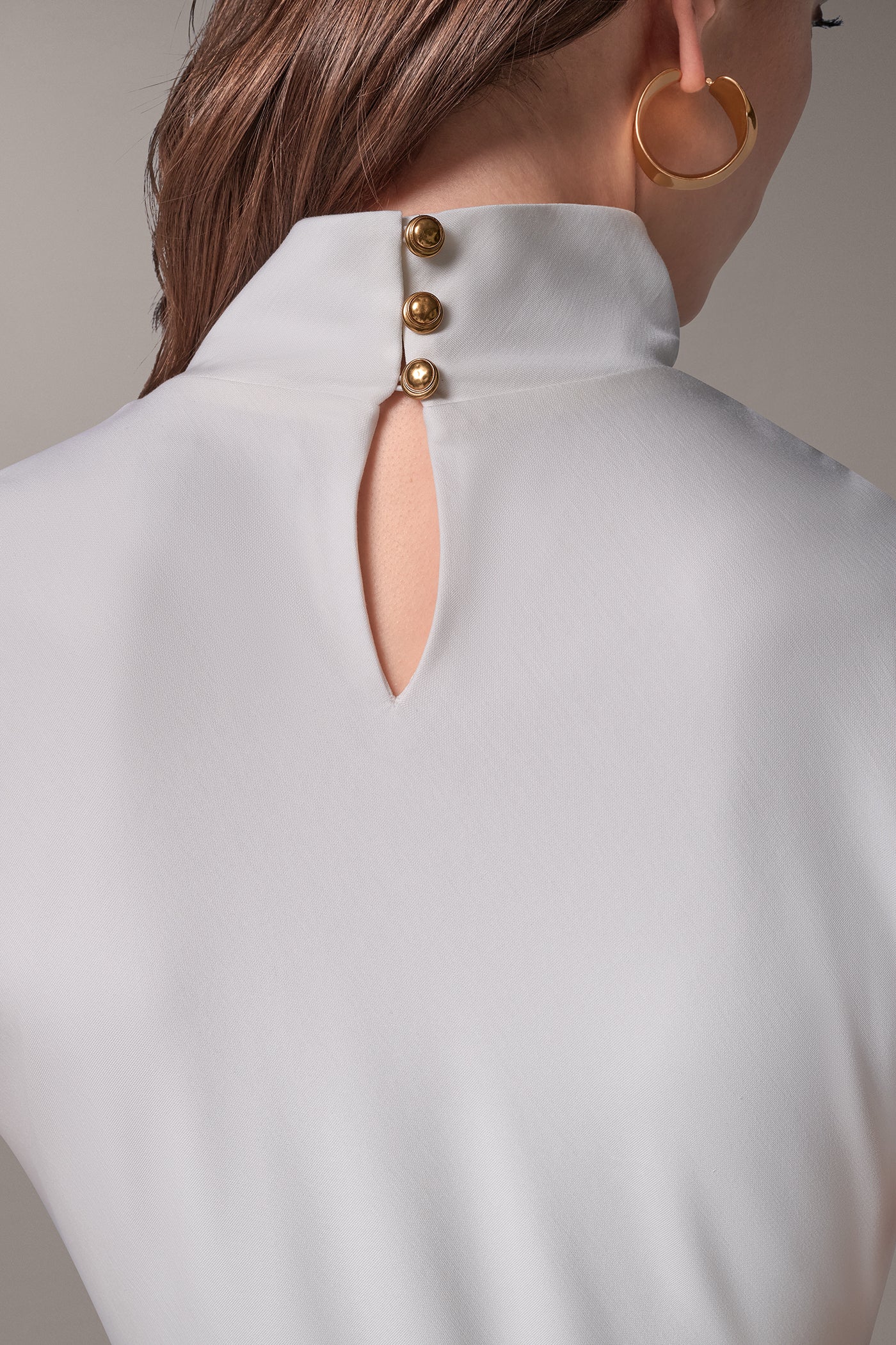 HIGH MOCK NECK MIDI DRESS VIEW 5